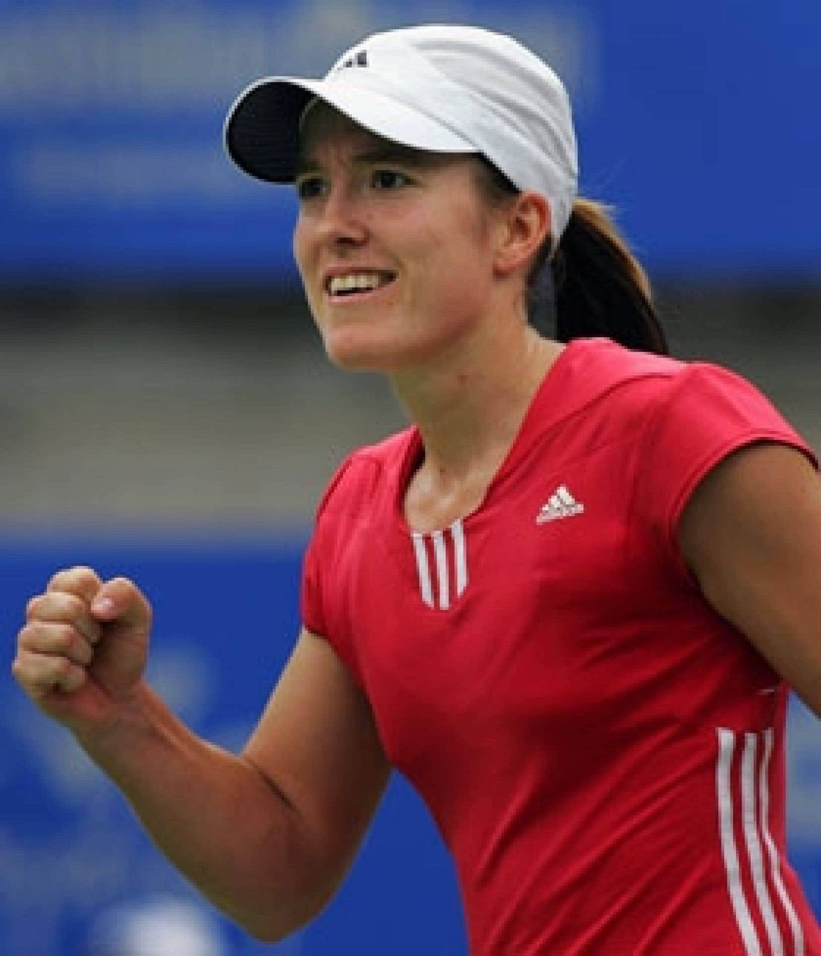 Justine Henin, adidas, red, Full HD Phone Wallpaper