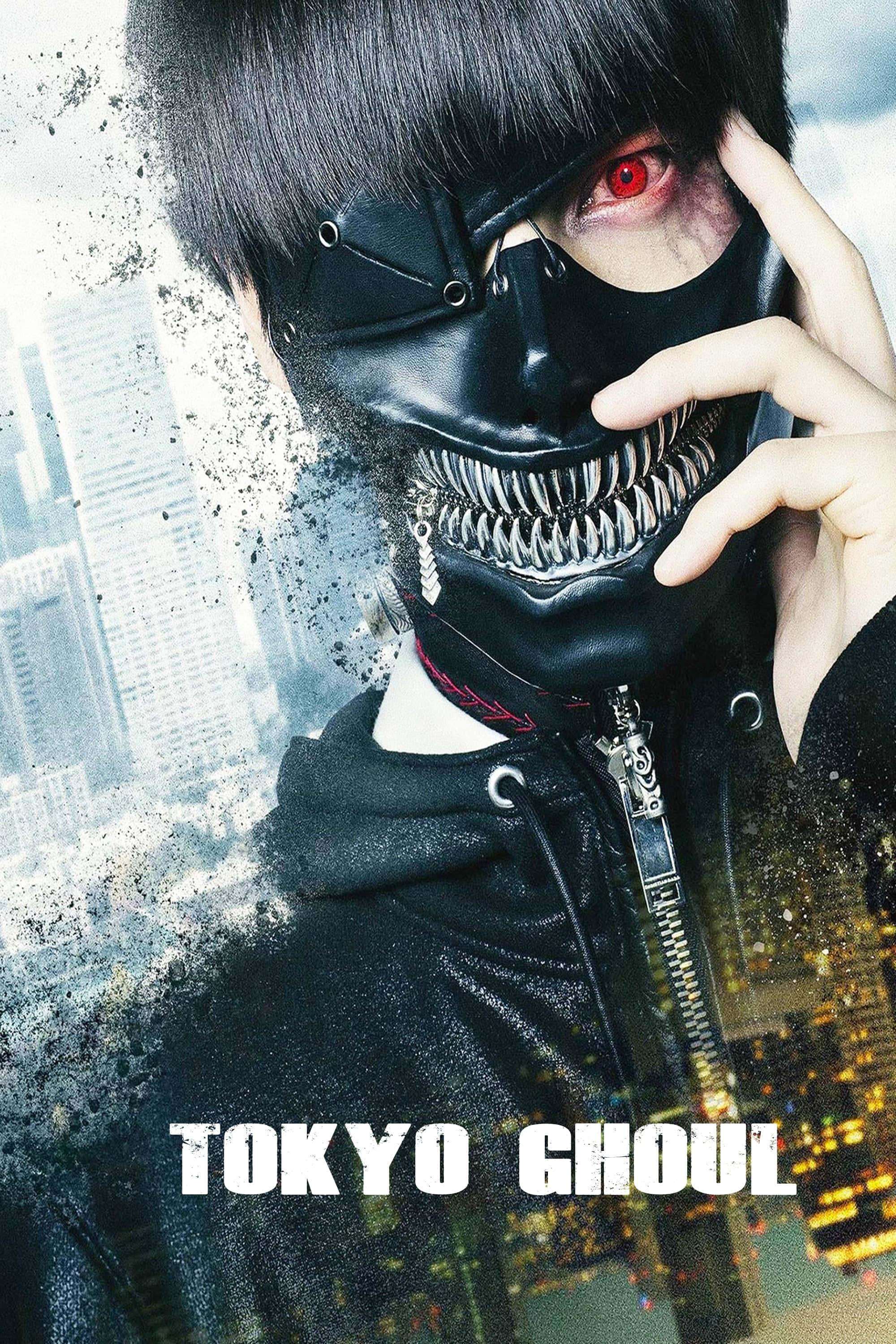 Tokyo Ghoul, masked ghoul, red eye, 2K Phone Wallpaper