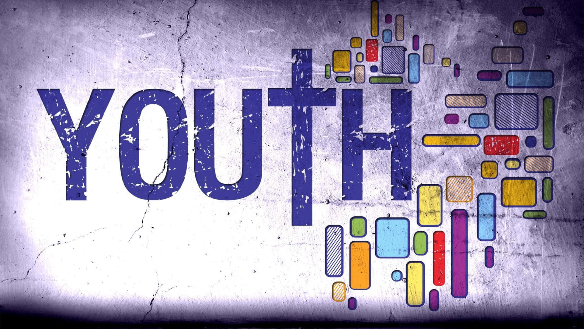 Juvenile, youth, bold blue letters, Full HD Desktop Wallpaper