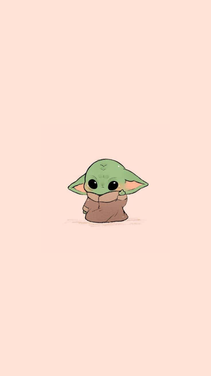 baby Yoda, green, brown robe, HD Phone Wallpaper