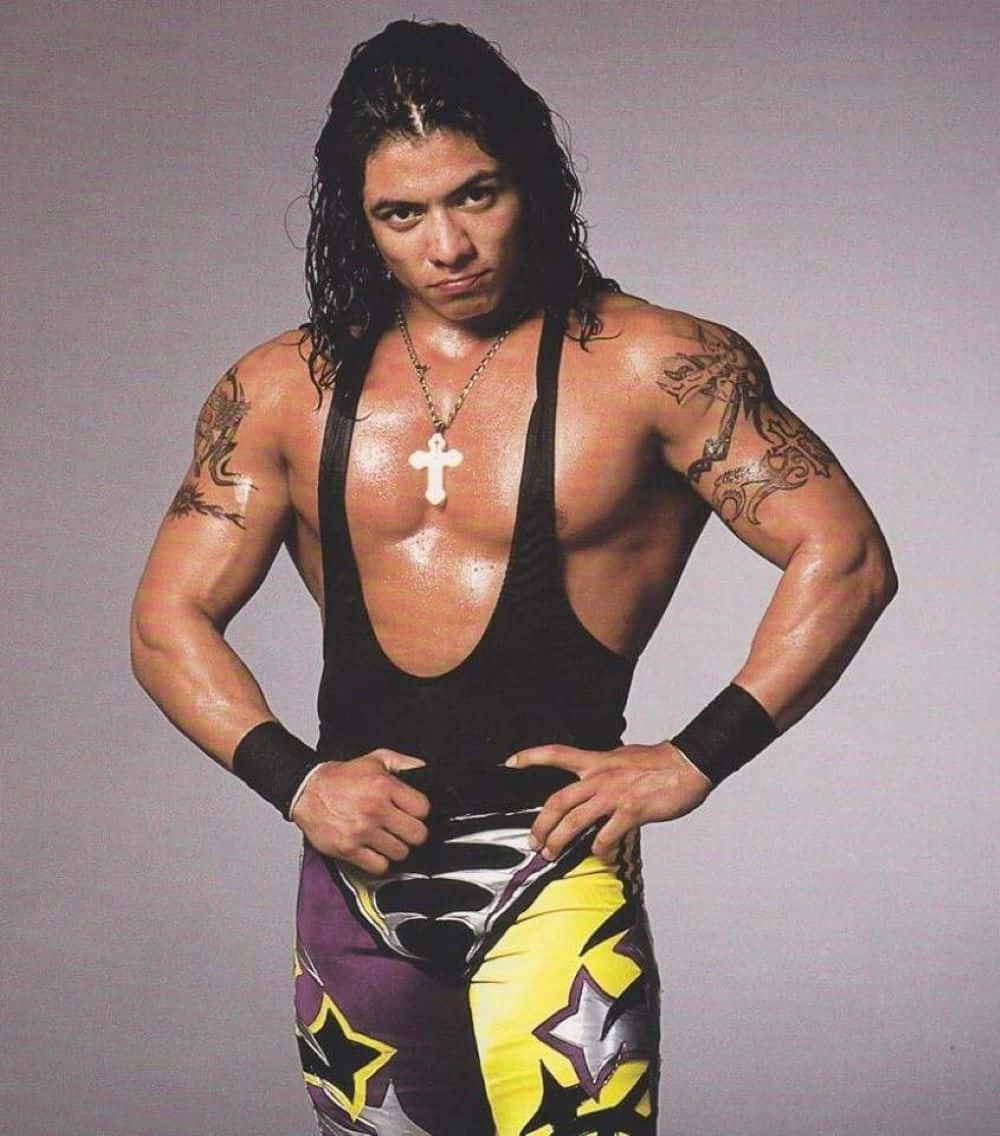 Juventud Guerrera, black singlet, star-patterned trunks, SD Phone Wallpaper
