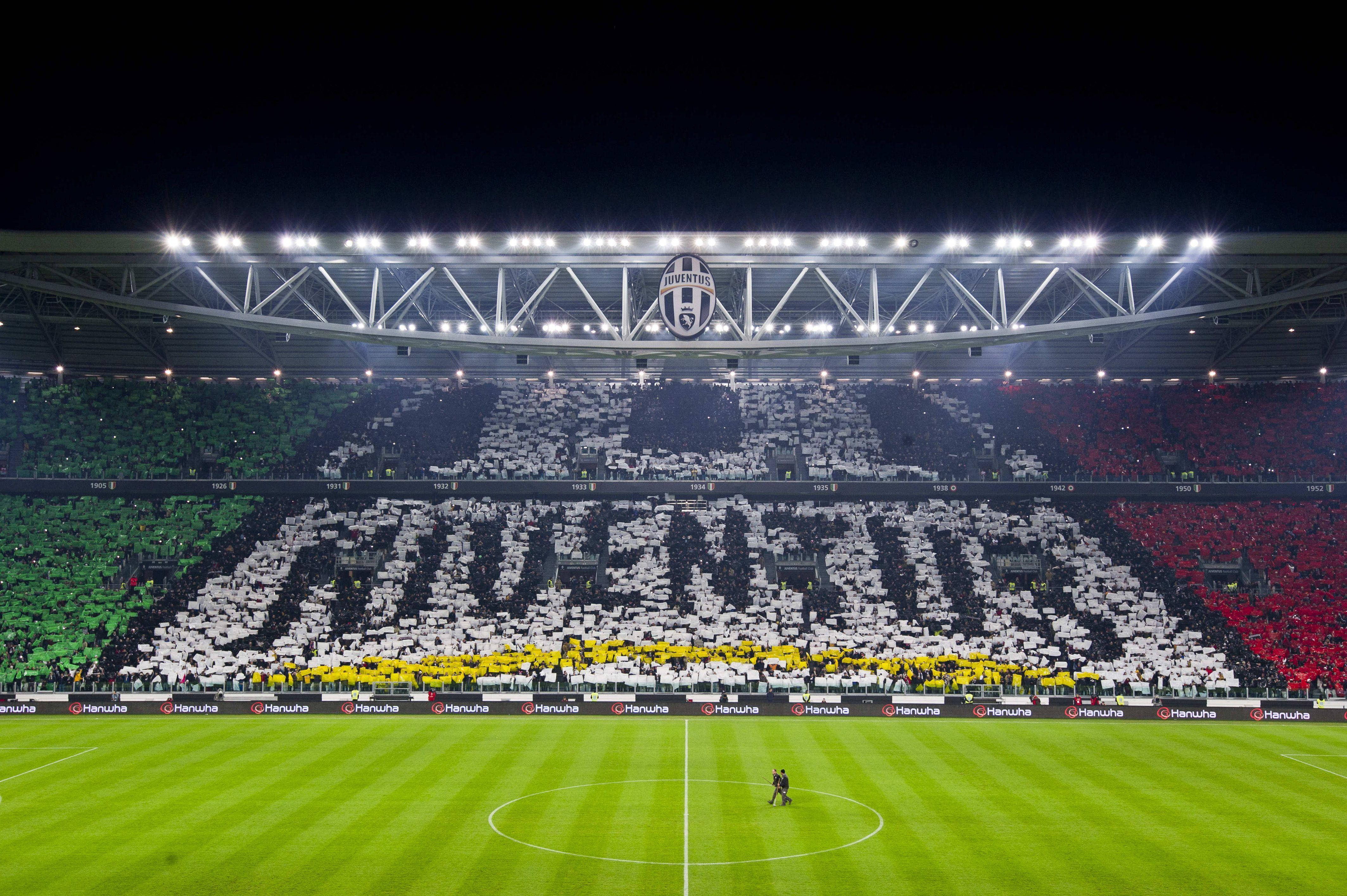 Juventus, stadium, night, 4K Desktop Wallpaper
