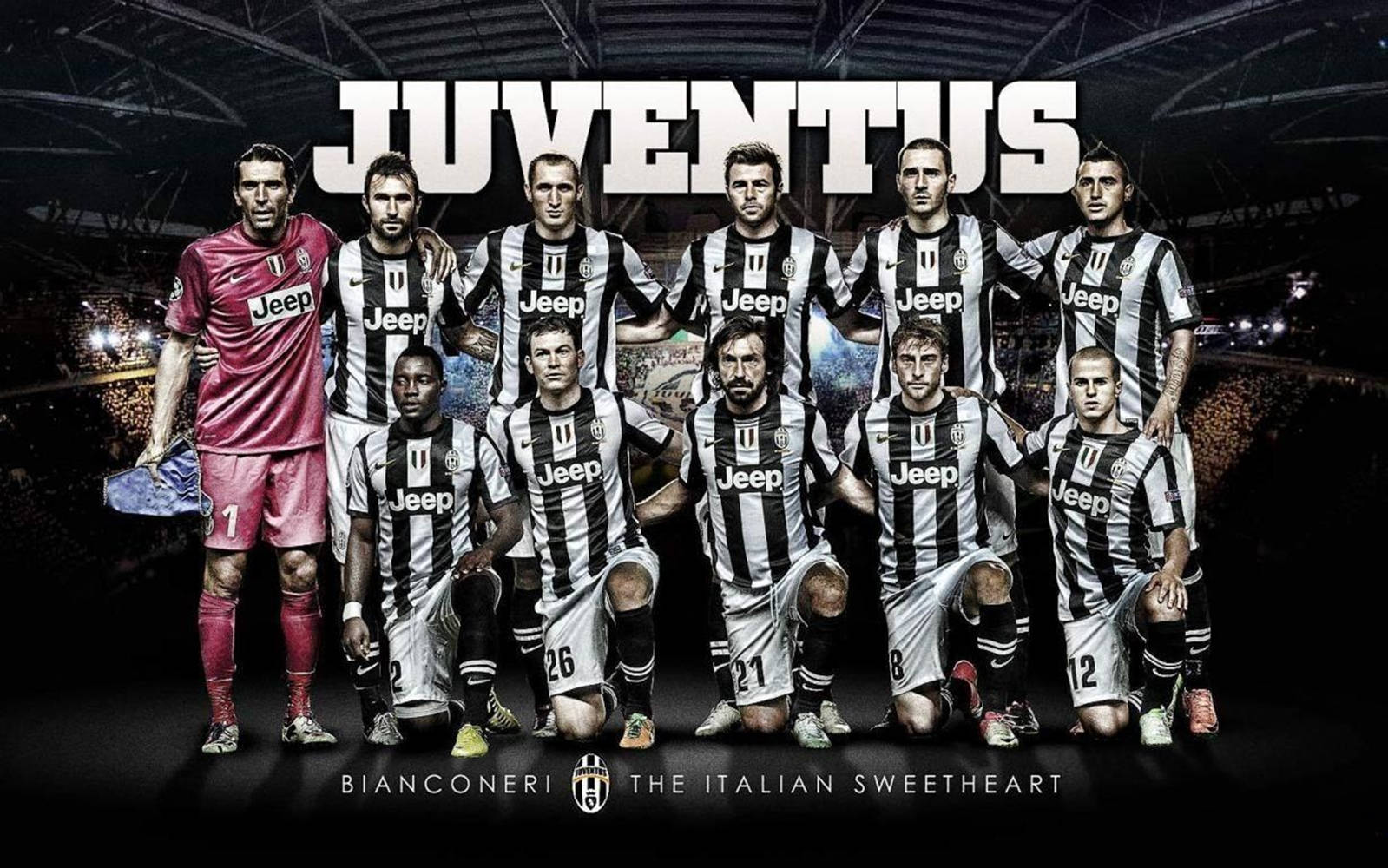 Juventus, bianconeri, black and white striped jerseys, HD Desktop Wallpaper
