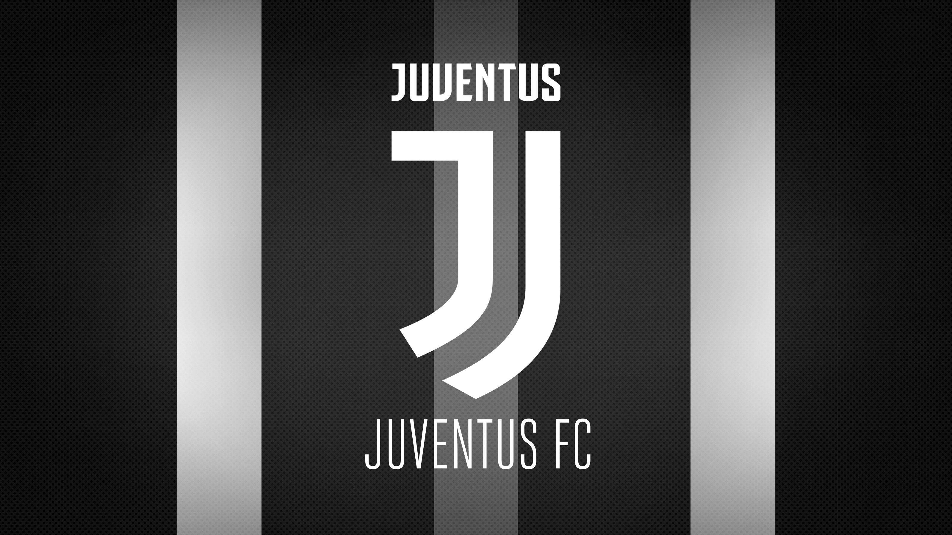 Juventus F.C. Logo, white, black, 2K Desktop Wallpaper