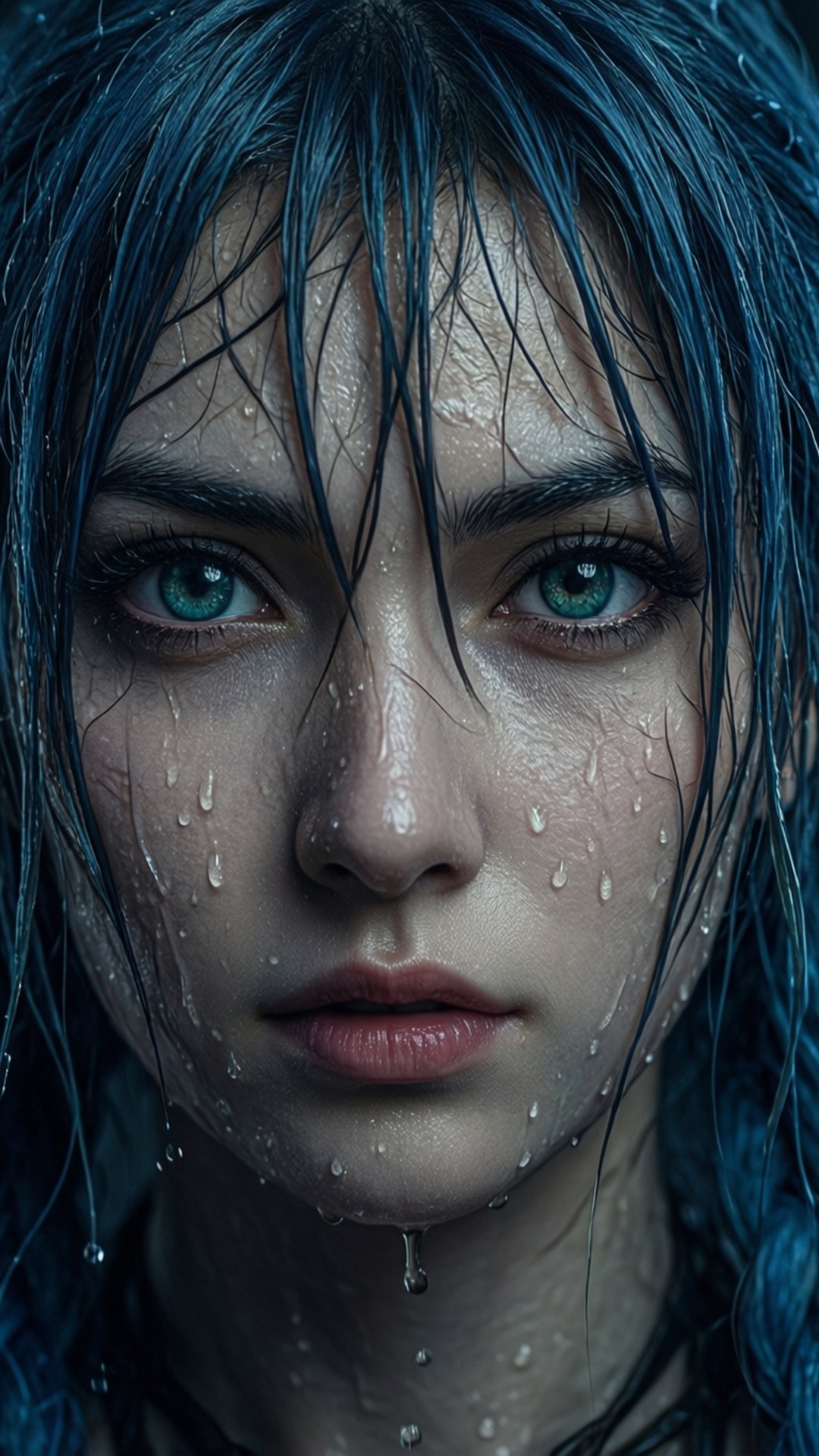 Juvia, Watery Gaze, close-up, Full HD Phone Wallpaper