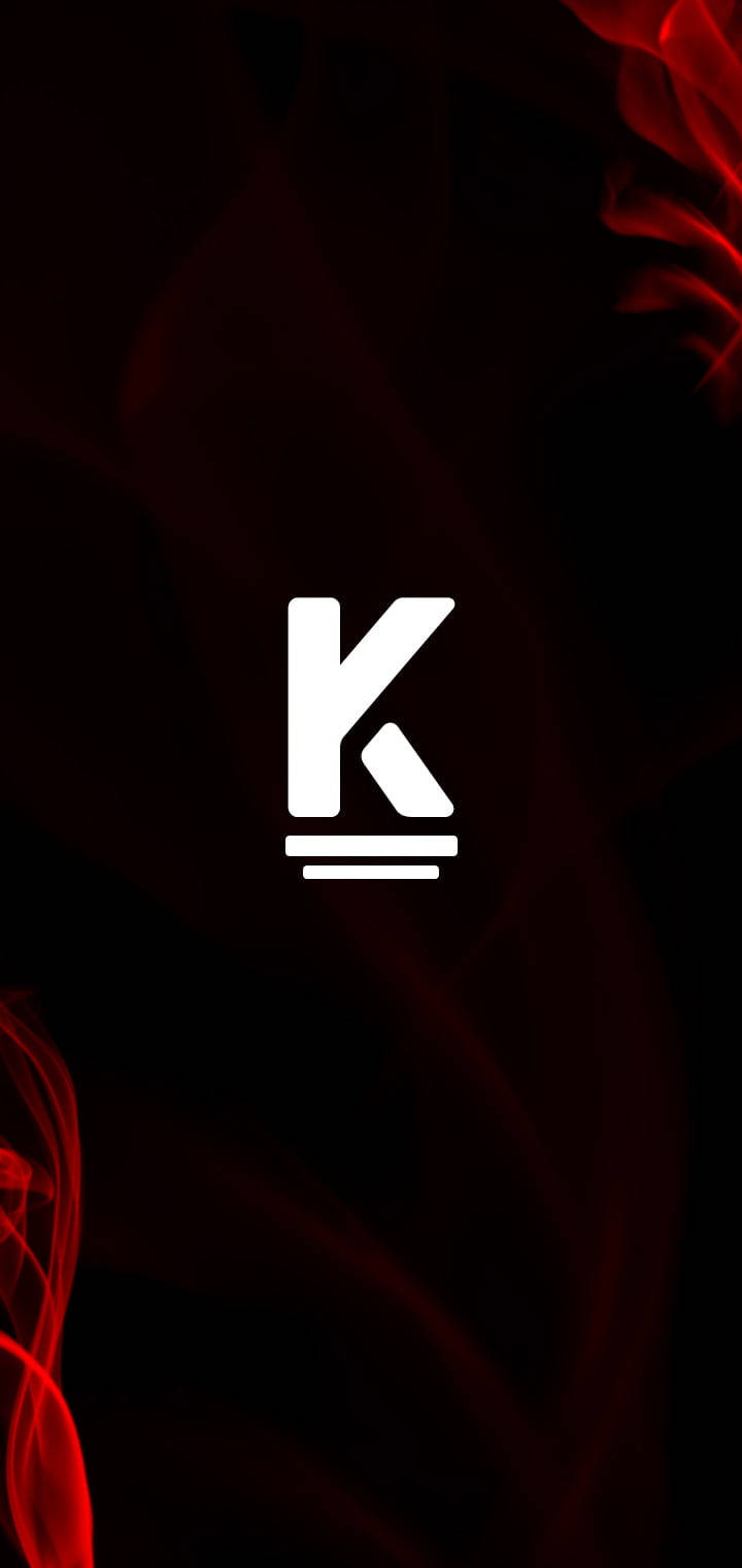 K Alphabet, red smoke, white letter K logo, HD Phone Wallpaper