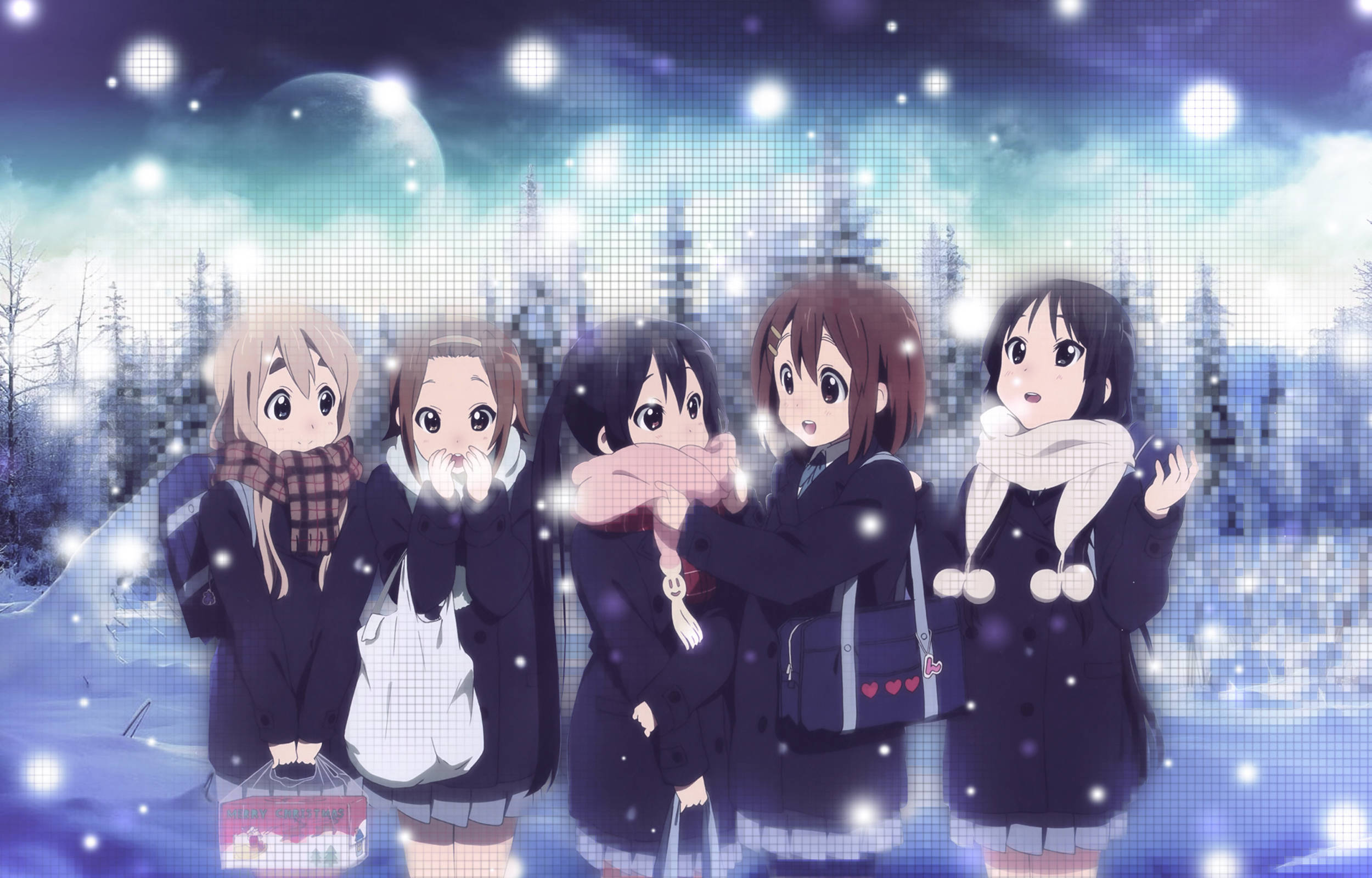 K-on, girls, school uniforms, Full HD Desktop Wallpaper
