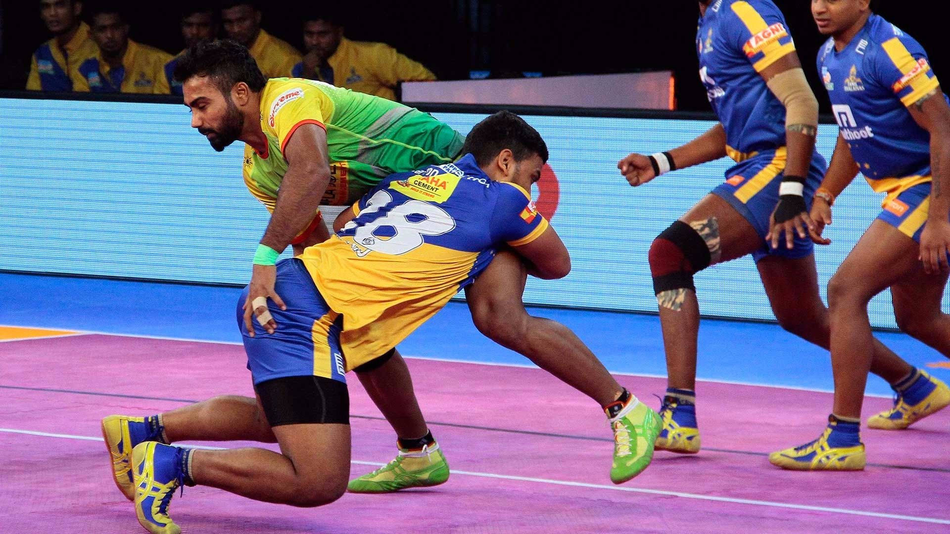 kabaddi, sport raid, vibrant jerseys, Full HD Desktop Wallpaper