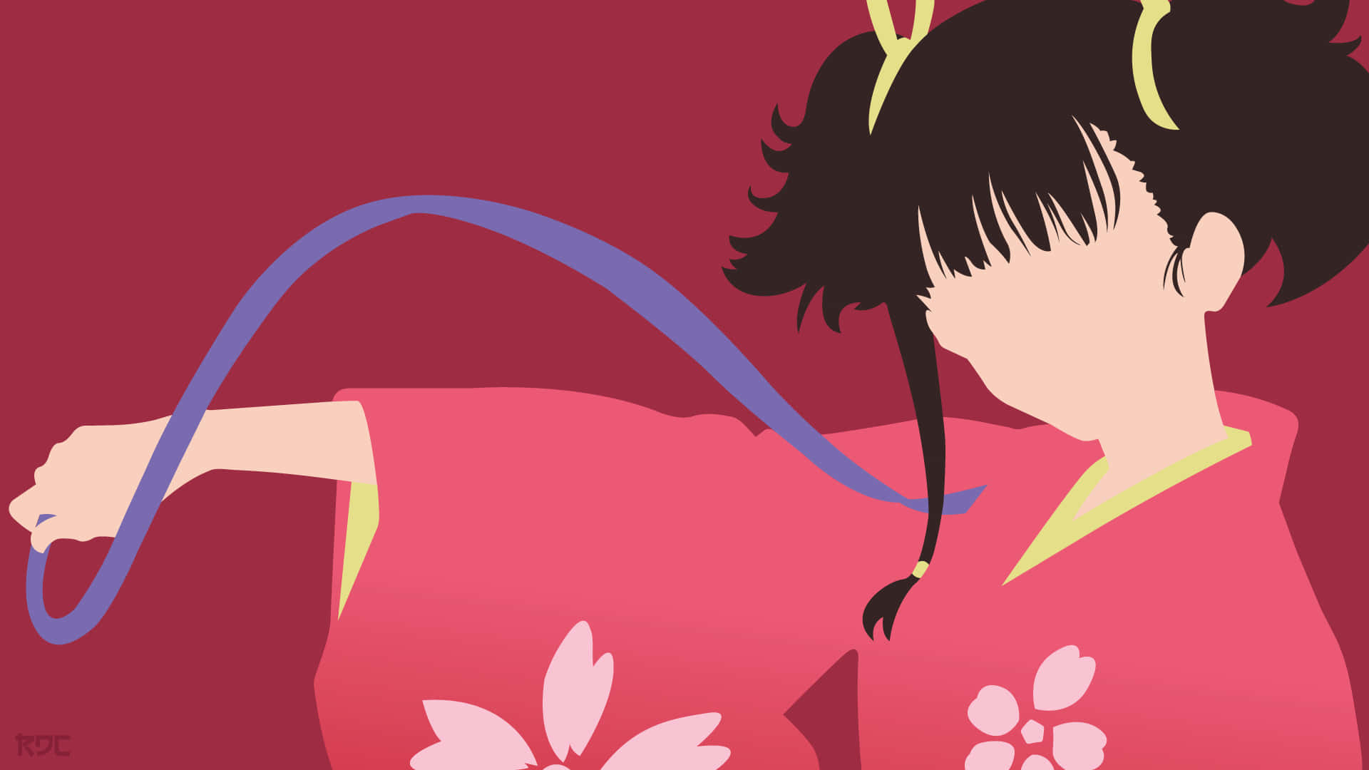 Kabaneri Of The Iron Fortress, pink kimono, cherry blossoms, Full HD Desktop Wallpaper