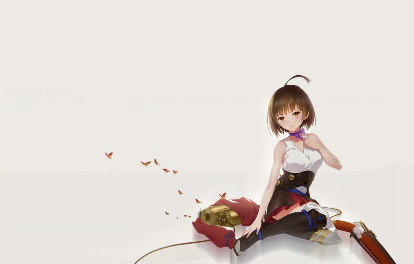 Kabaneri Of The Iron Fortress, brown hair, white floor, HD Desktop Wallpaper