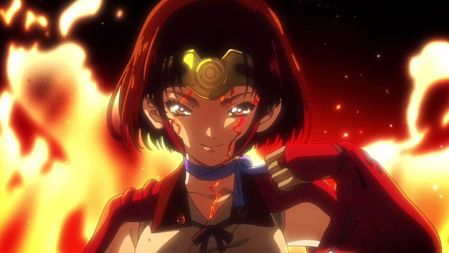 Kabaneri Of The Iron Fortress, red hair, glowing eyes, HD Desktop Wallpaper