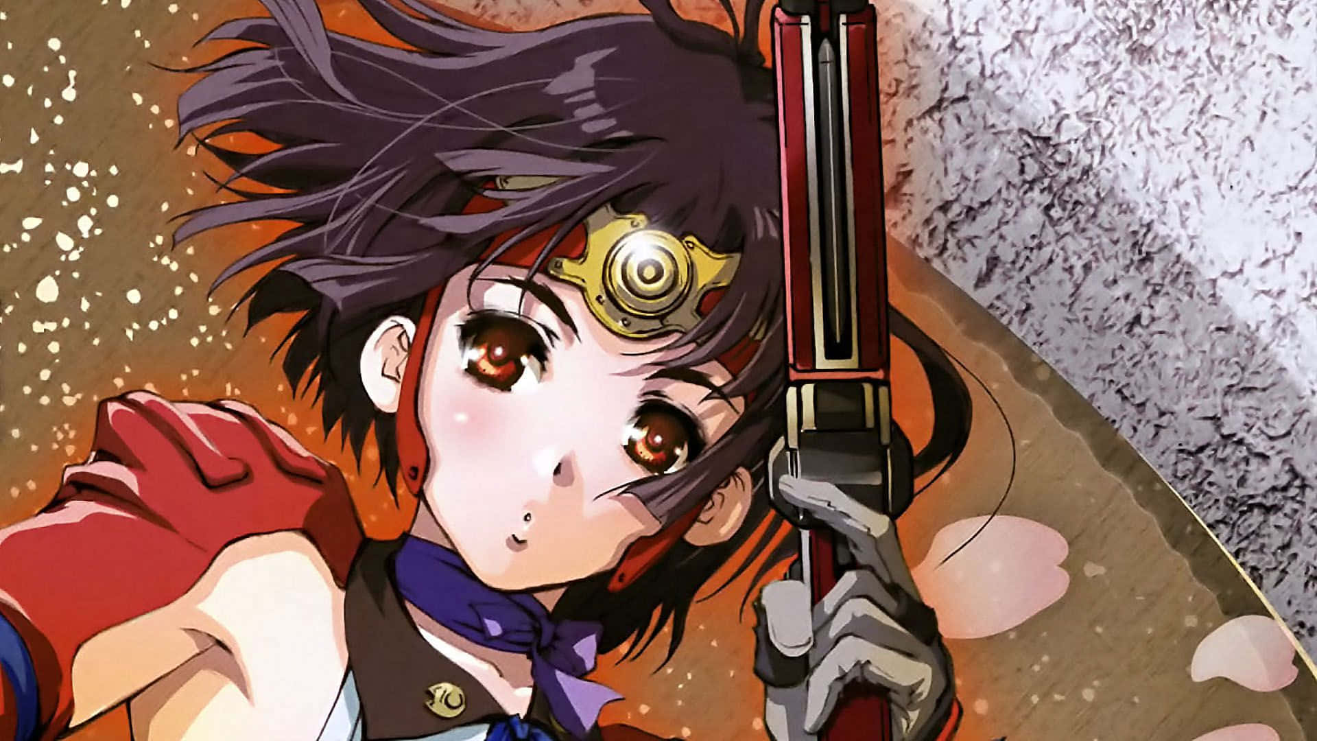 Kabaneri Of The Iron Fortress, dark hair, golden headpiece, Full HD Desktop Wallpaper