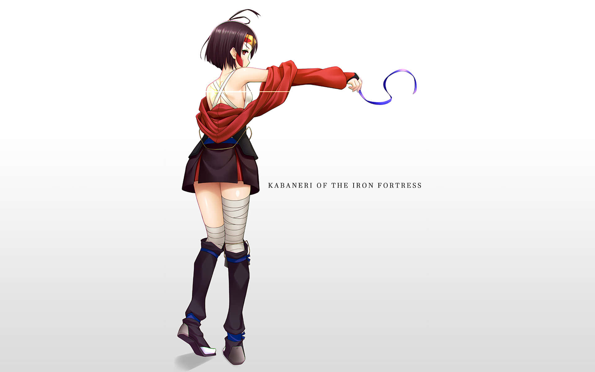 Kabaneri Of The Iron Fortress, red cape, black shorts, Full HD Desktop Wallpaper