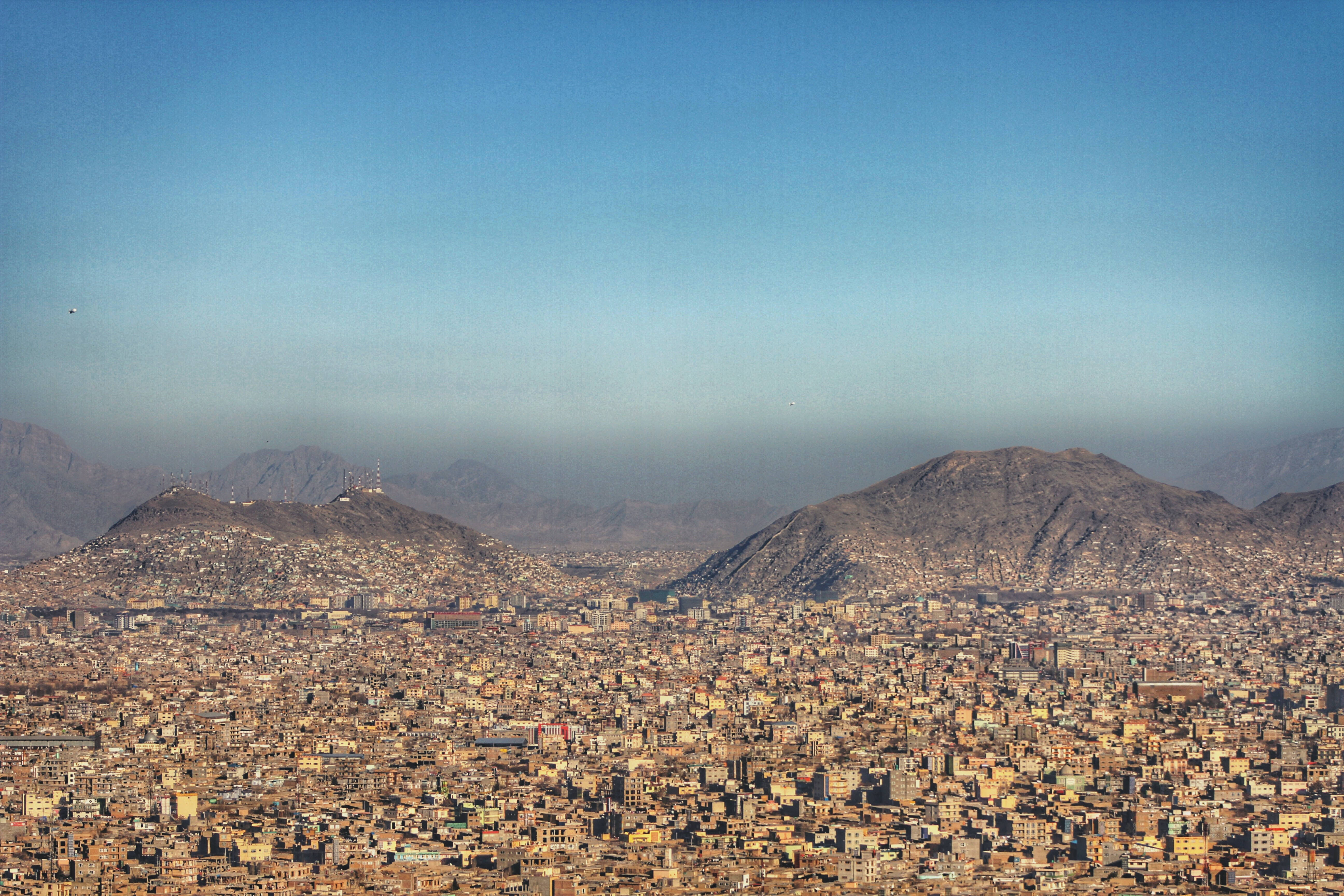 Kabul, terraco, arid mountains, 5K Desktop Wallpaper