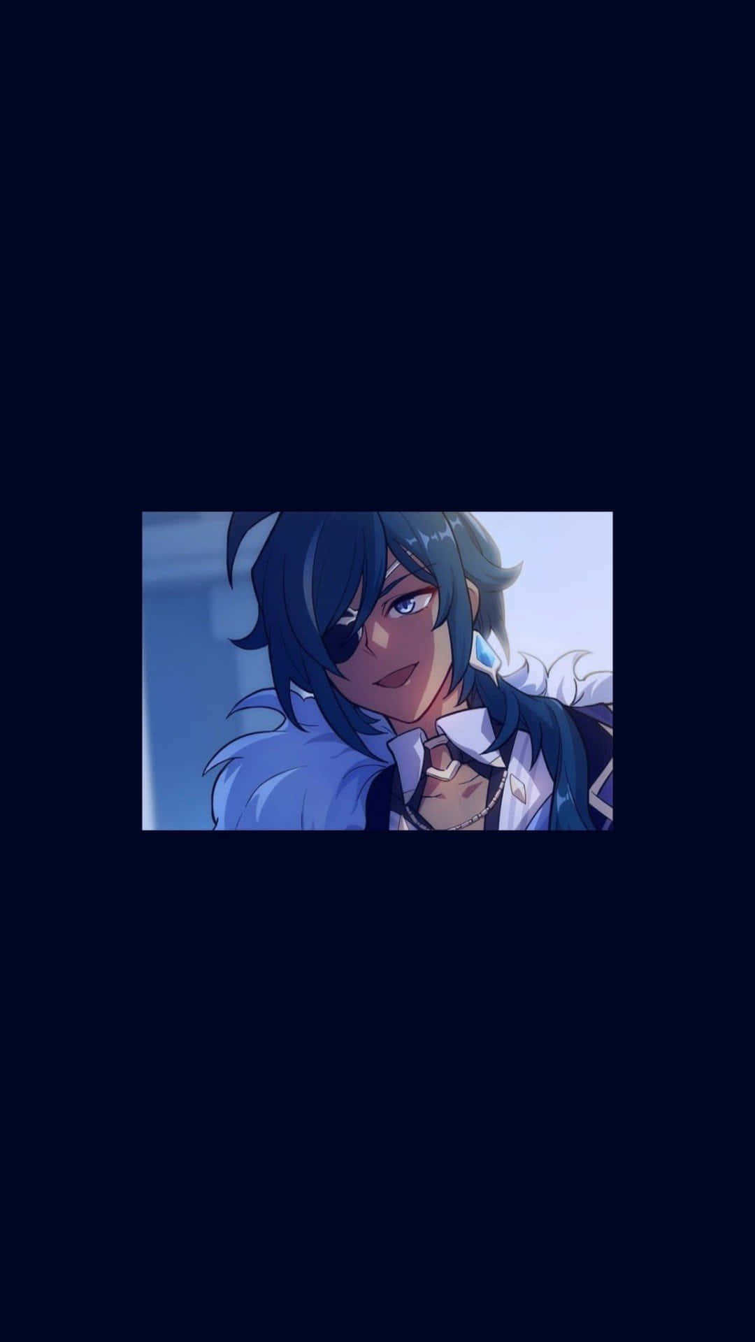 Kaeya, blue-haired, eyepatch, Full HD Phone Wallpaper