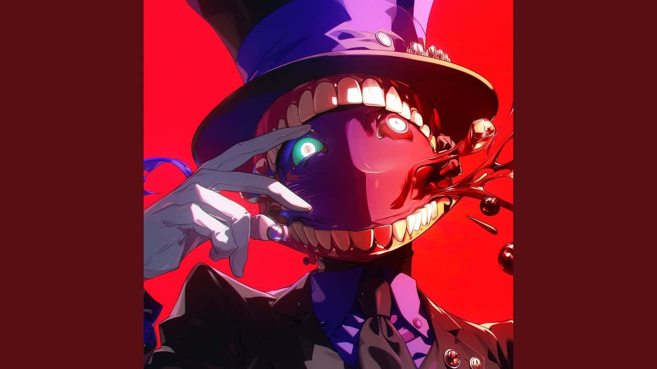 Kagetane Hiruko, purple top hat, glowing green eye, HD Desktop Wallpaper