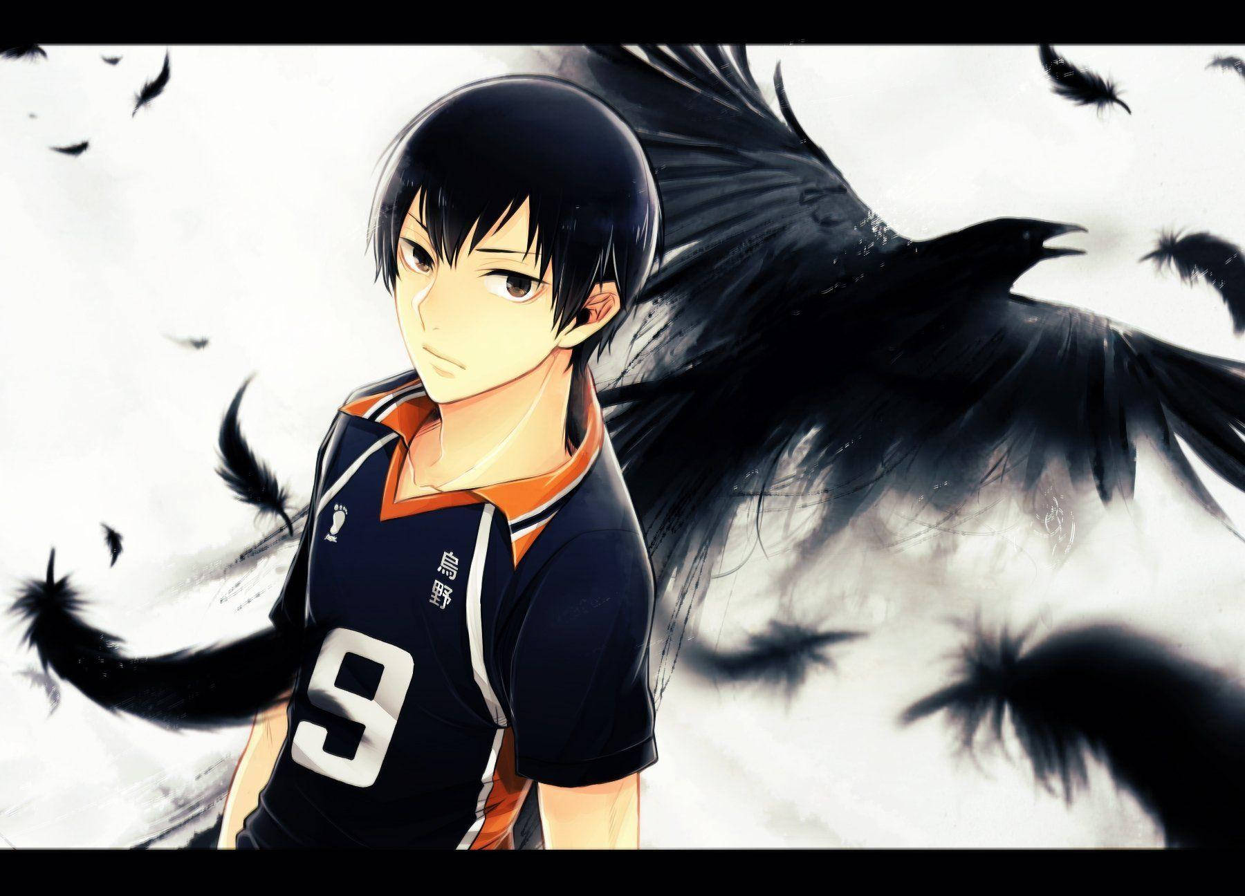 Kageyama, shadowy crows, Haikyuu aesthetic, HD Desktop Wallpaper