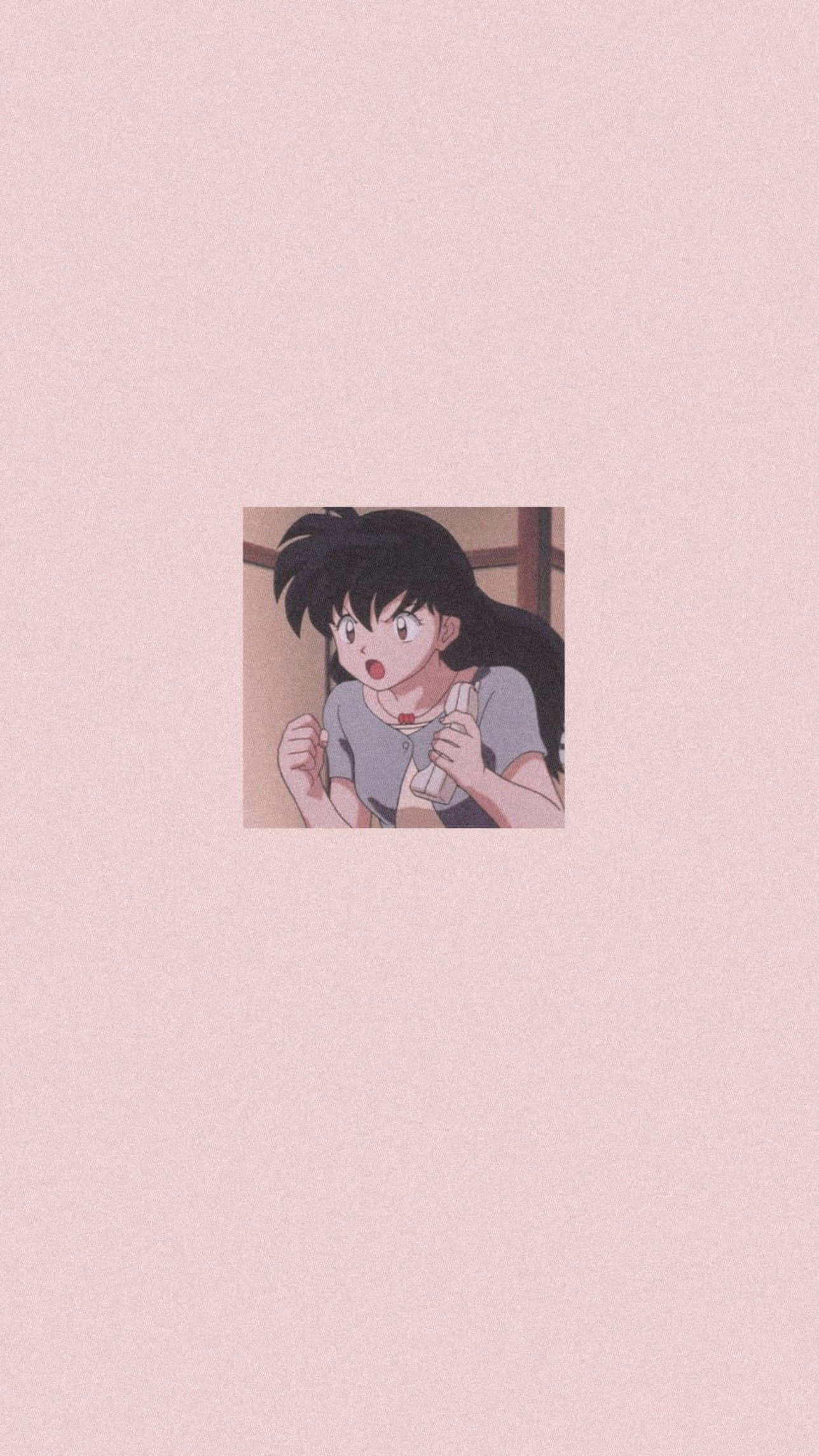 Kagome Higurashi, black hair, white object, Full HD Phone Wallpaper
