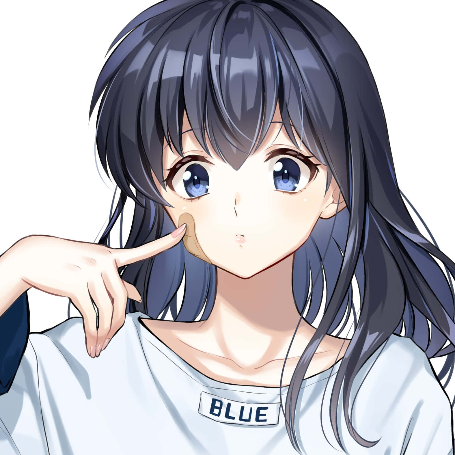 Kagome Higurashi, dark hair, blue eyes, HD Desktop Wallpaper
