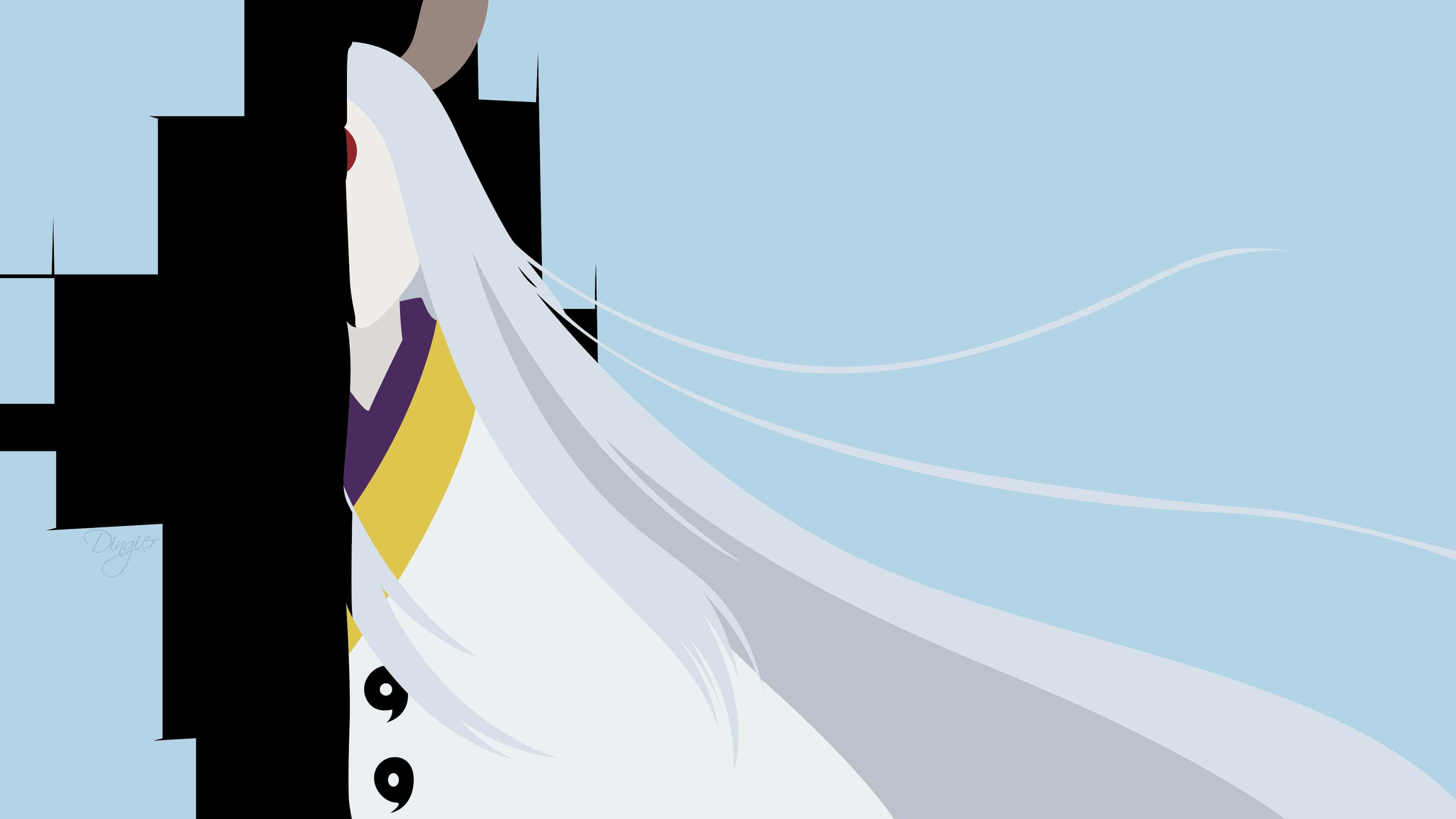 Kaguya Otsutsuki, 3840 x 2160, long white hair, 4K Desktop Wallpaper