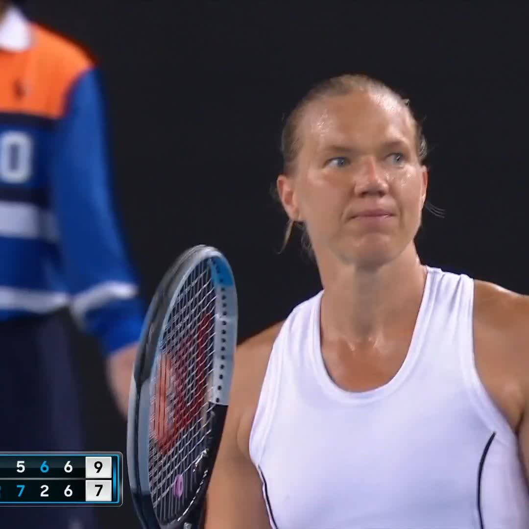 Kaia Kanepi, white tank top, racket, SD Desktop Wallpaper