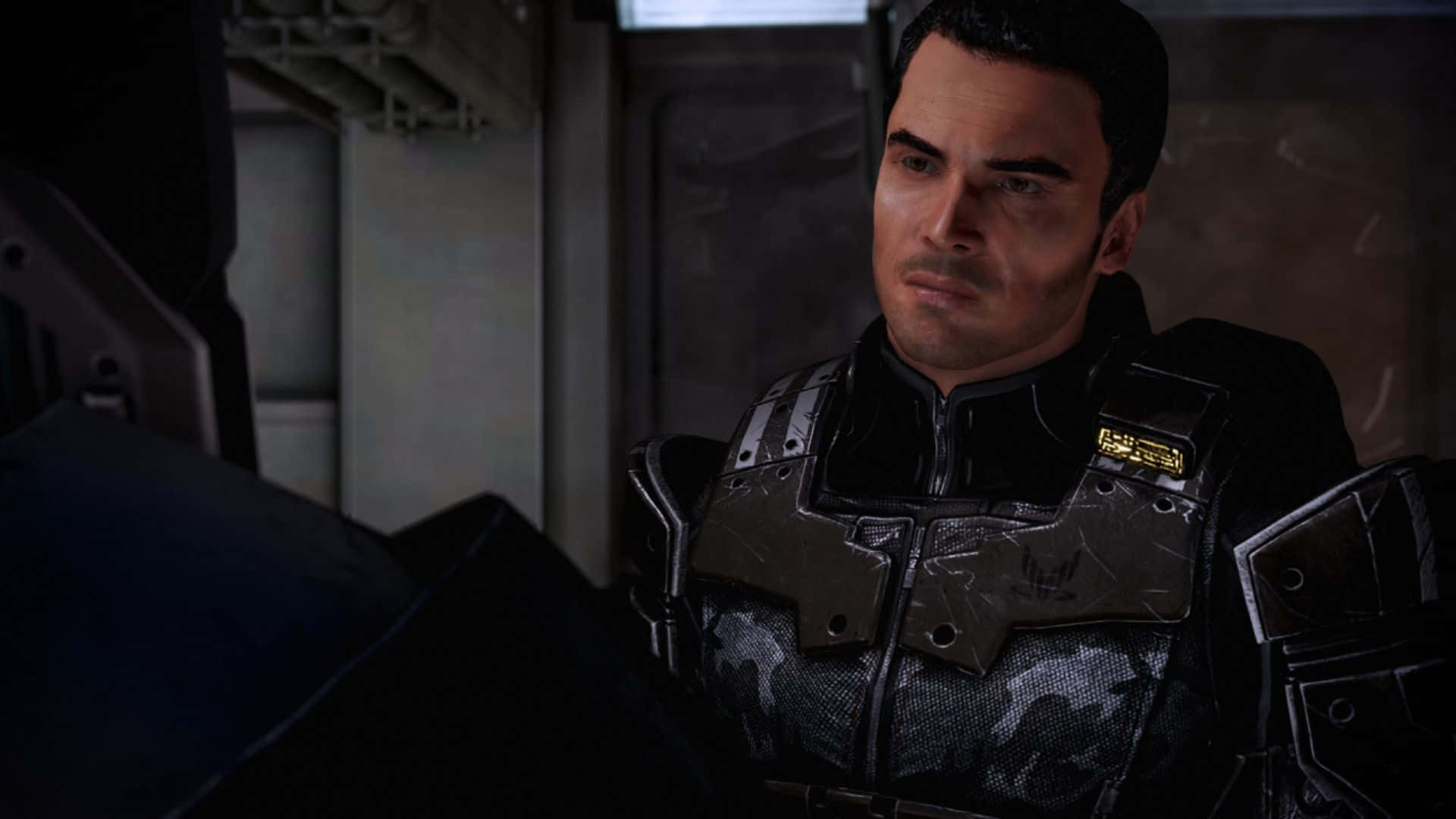 Kaidan Alenko, biotic commando, dark futuristic armor, Full HD Desktop Wallpaper
