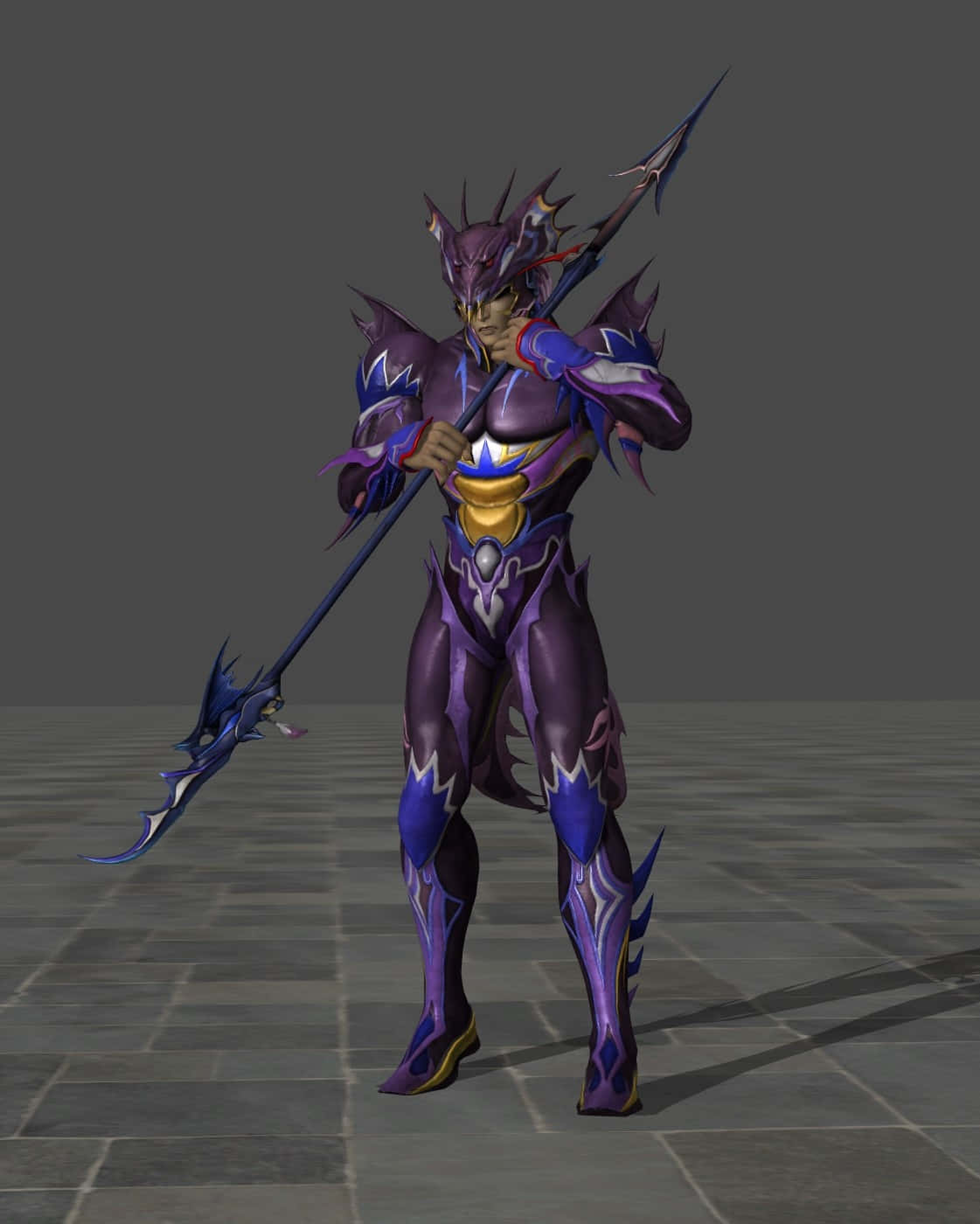 Kain Highwind, purple armored warrior, spiky helmet, HD Phone Wallpaper