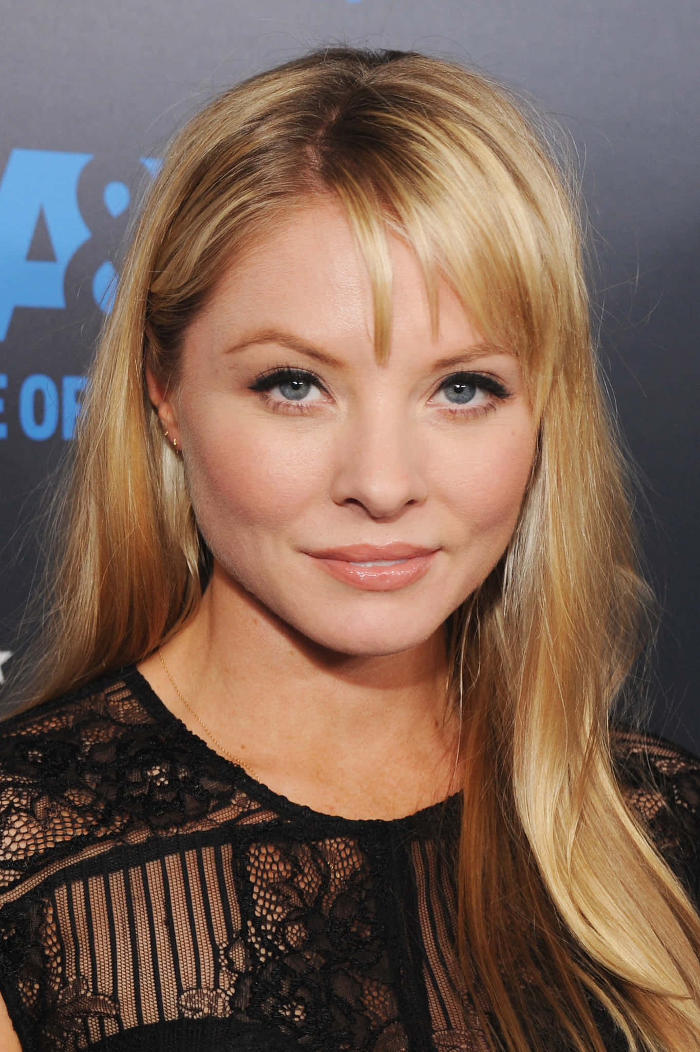 Kaitlin Doubleday, black lace top, blonde woman, Full HD Phone Wallpaper