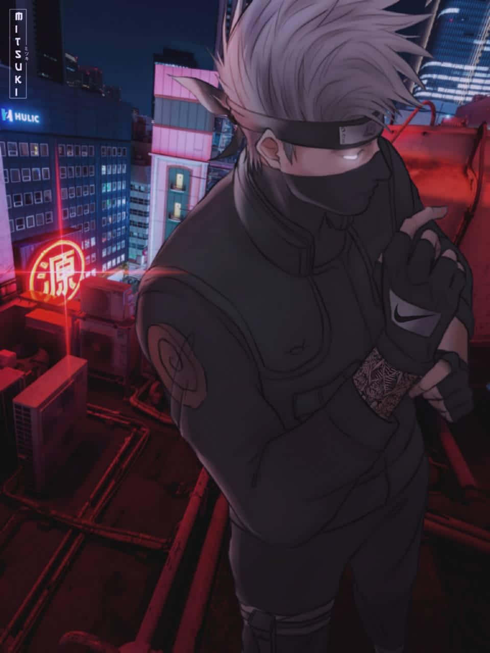 Kakashi Aesthetic, masked anime ninja, spiky white hair, HD Phone Wallpaper
