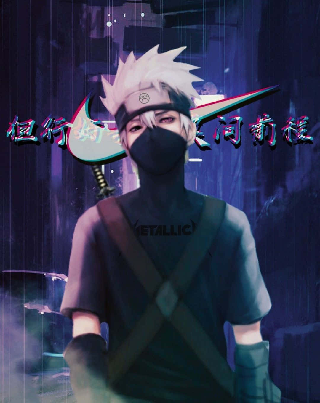 Kakashi Aesthetic, spiky white hair, masked anime character, HD Phone Wallpaper