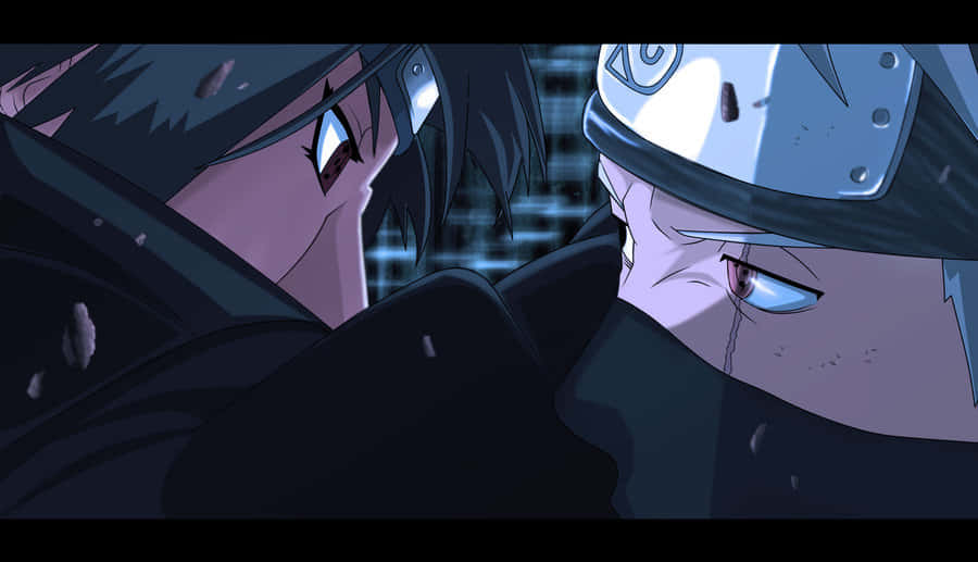 Kakashi, Itachi, glowing eyes, SD Desktop Wallpaper