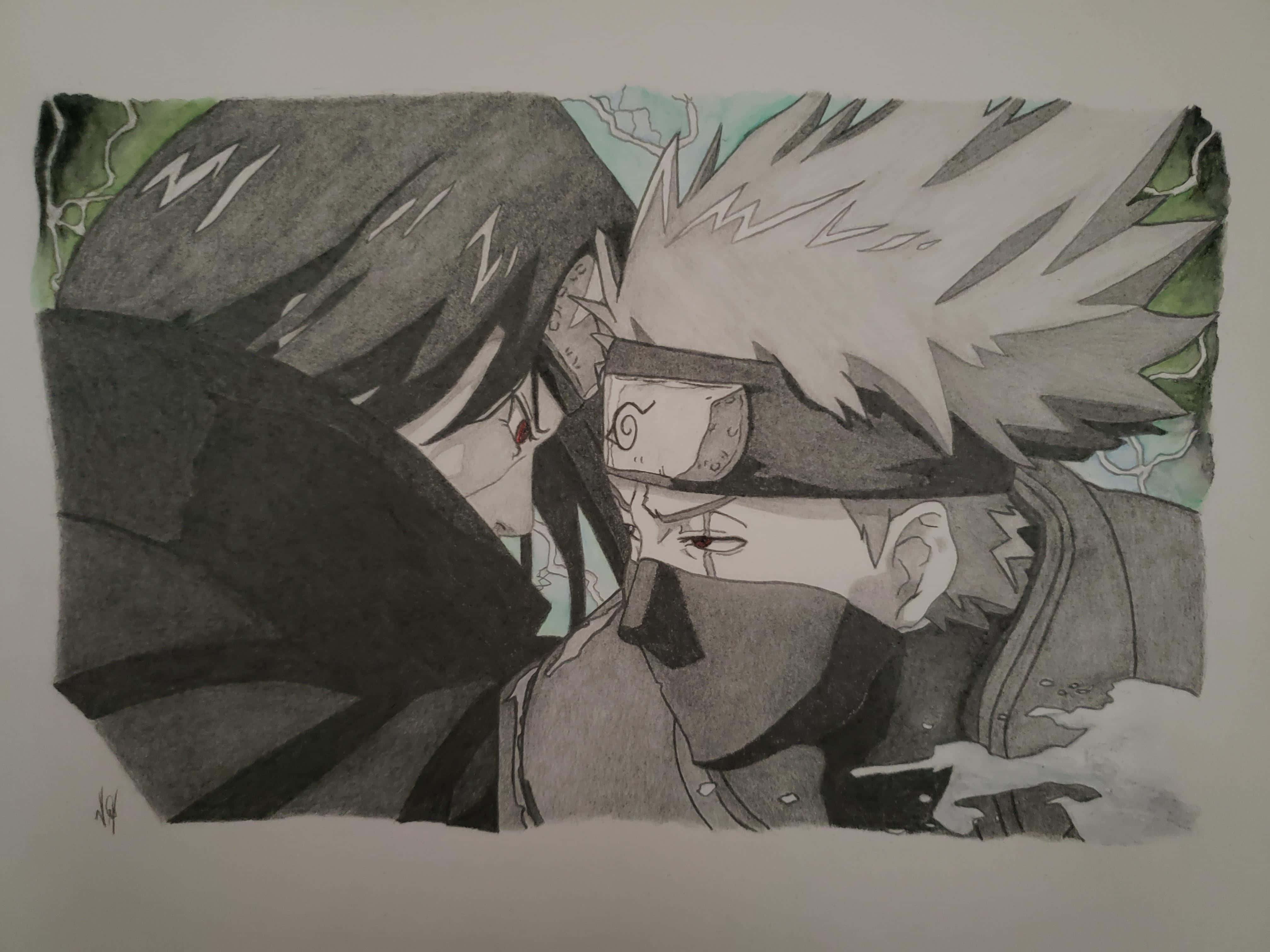 Kakashi, Itachi, anime characters, 4K Desktop Wallpaper