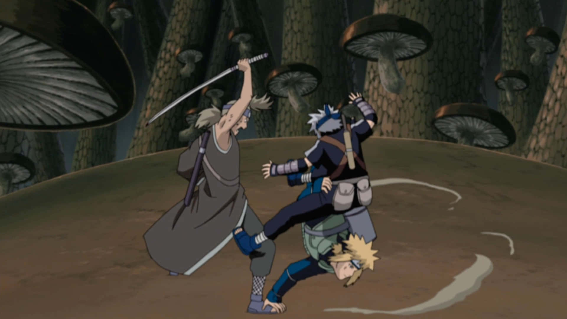 Kakashi, Minato, The Hidden Leaf, Full HD Desktop Wallpaper