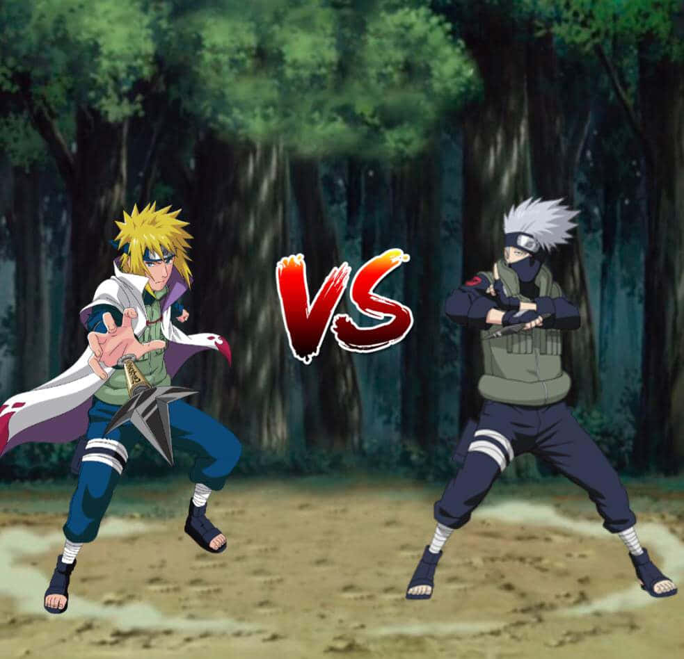 Kakashi, Minato, Hidden Leaf Village, SD Desktop Wallpaper