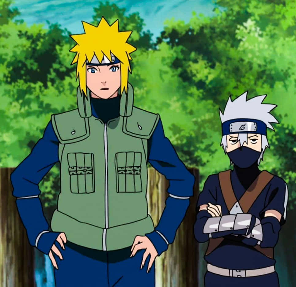 Kakashi, Minato, forest, SD Desktop Wallpaper