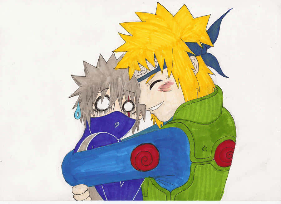 Kakashi, Minato, green jacket, SD Desktop Wallpaper