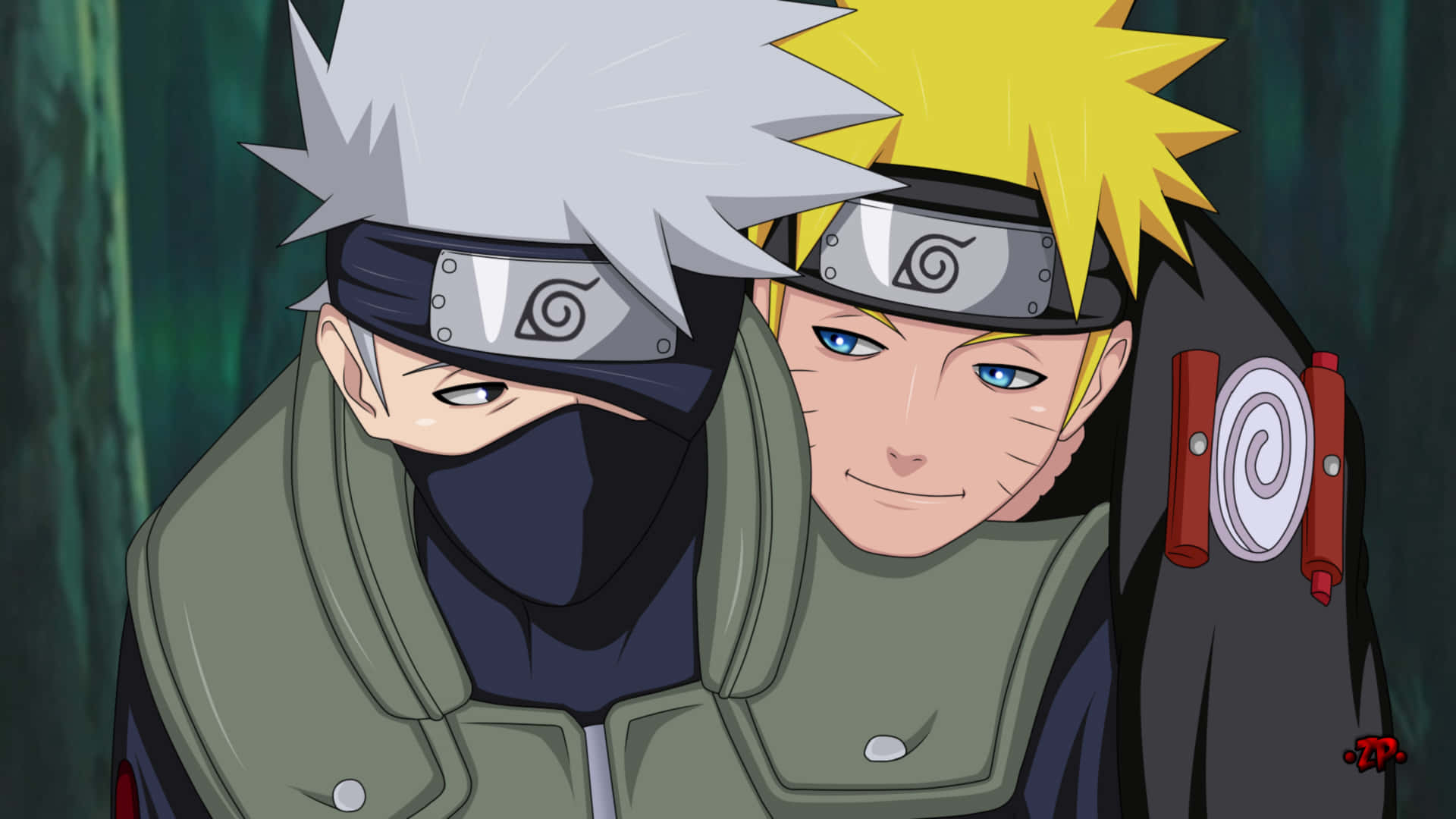 Kakashi, Naruto, spiky hair, Full HD Desktop Wallpaper