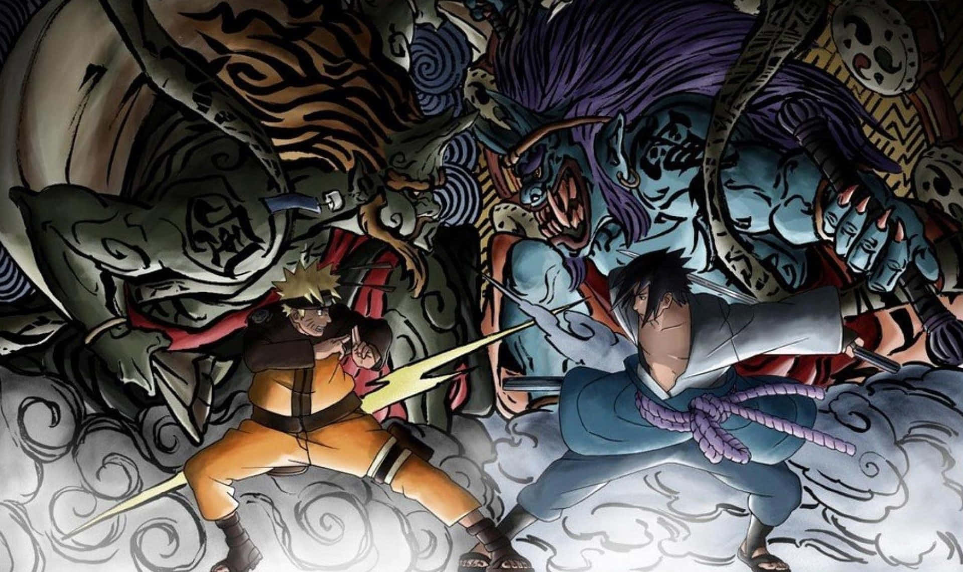 Naruto, ninja, chakra beasts, HD Desktop Wallpaper