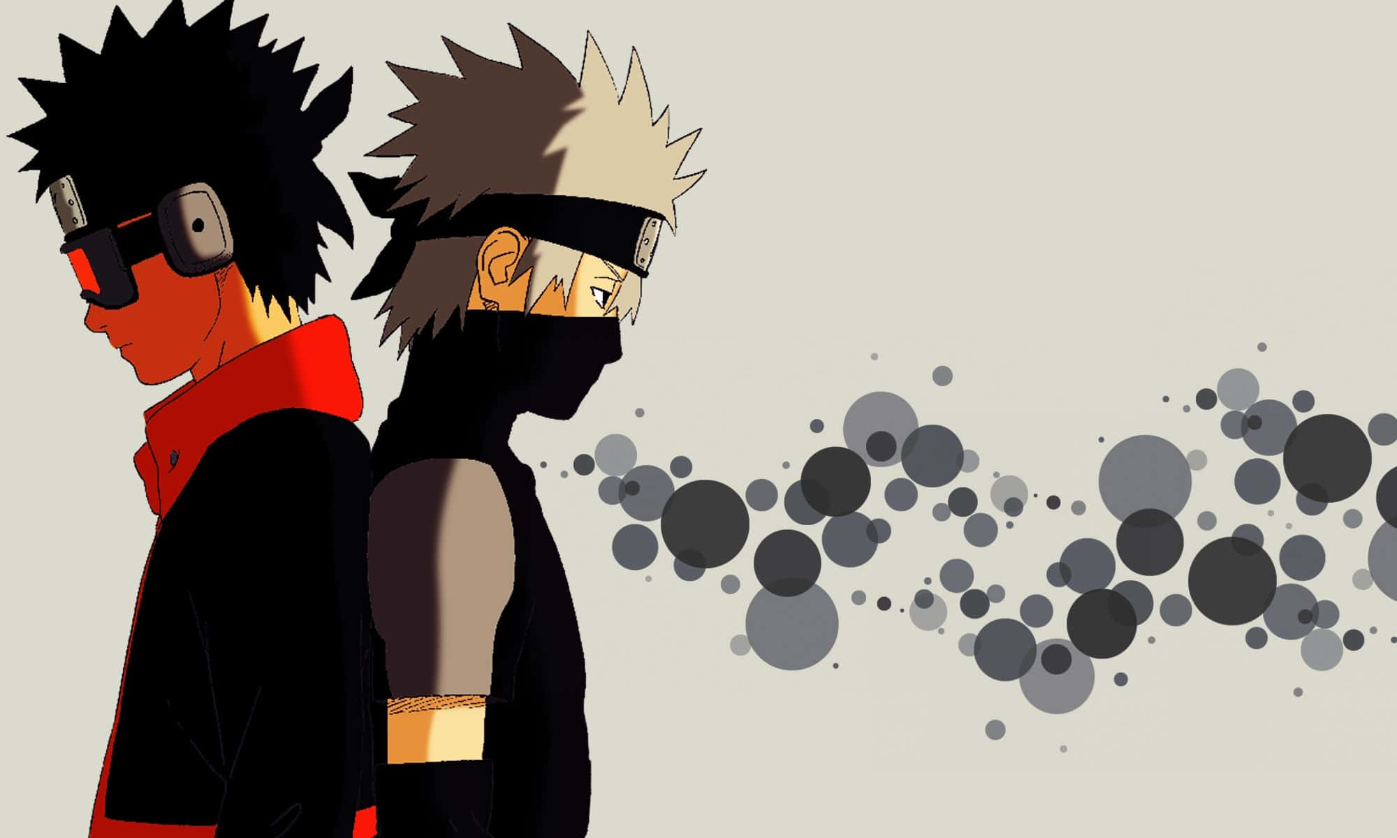 Kakashi, Obito, anime characters, Full HD Desktop Wallpaper