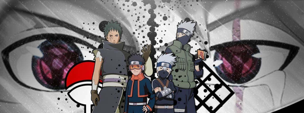 Kakashi, Obito, giant eye, HD Desktop Wallpaper