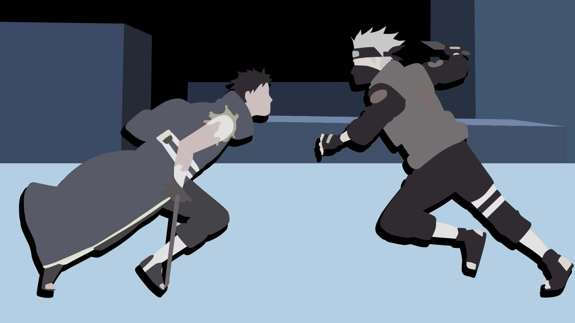 Kakashi, Obito, anime ninja, Full HD Desktop Wallpaper
