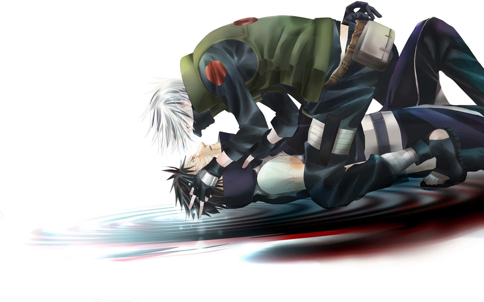 Kakashi, Obito, anime characters, Full HD Desktop Wallpaper