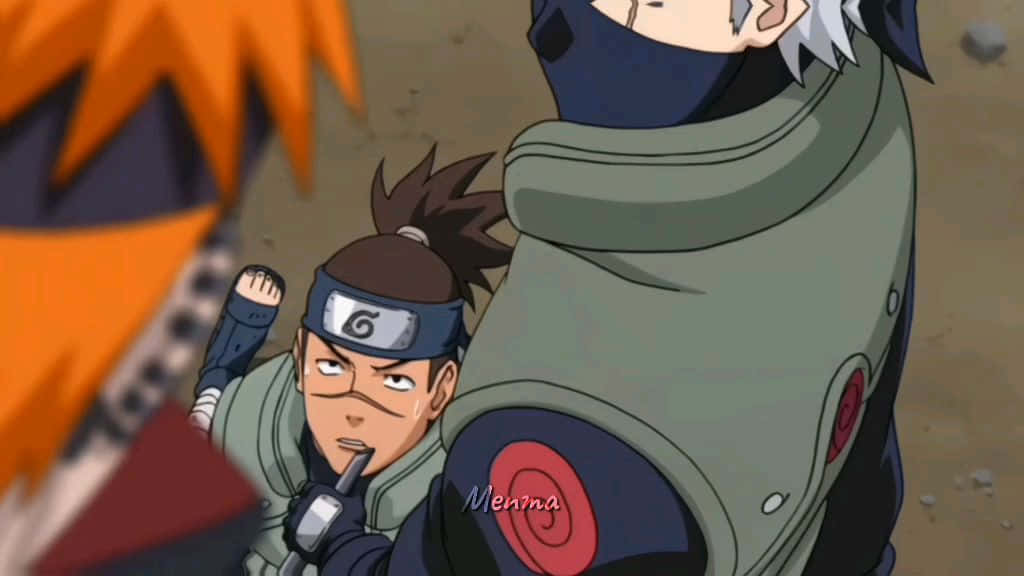 Kakashi, Pain, green uniforms, SD Desktop Wallpaper