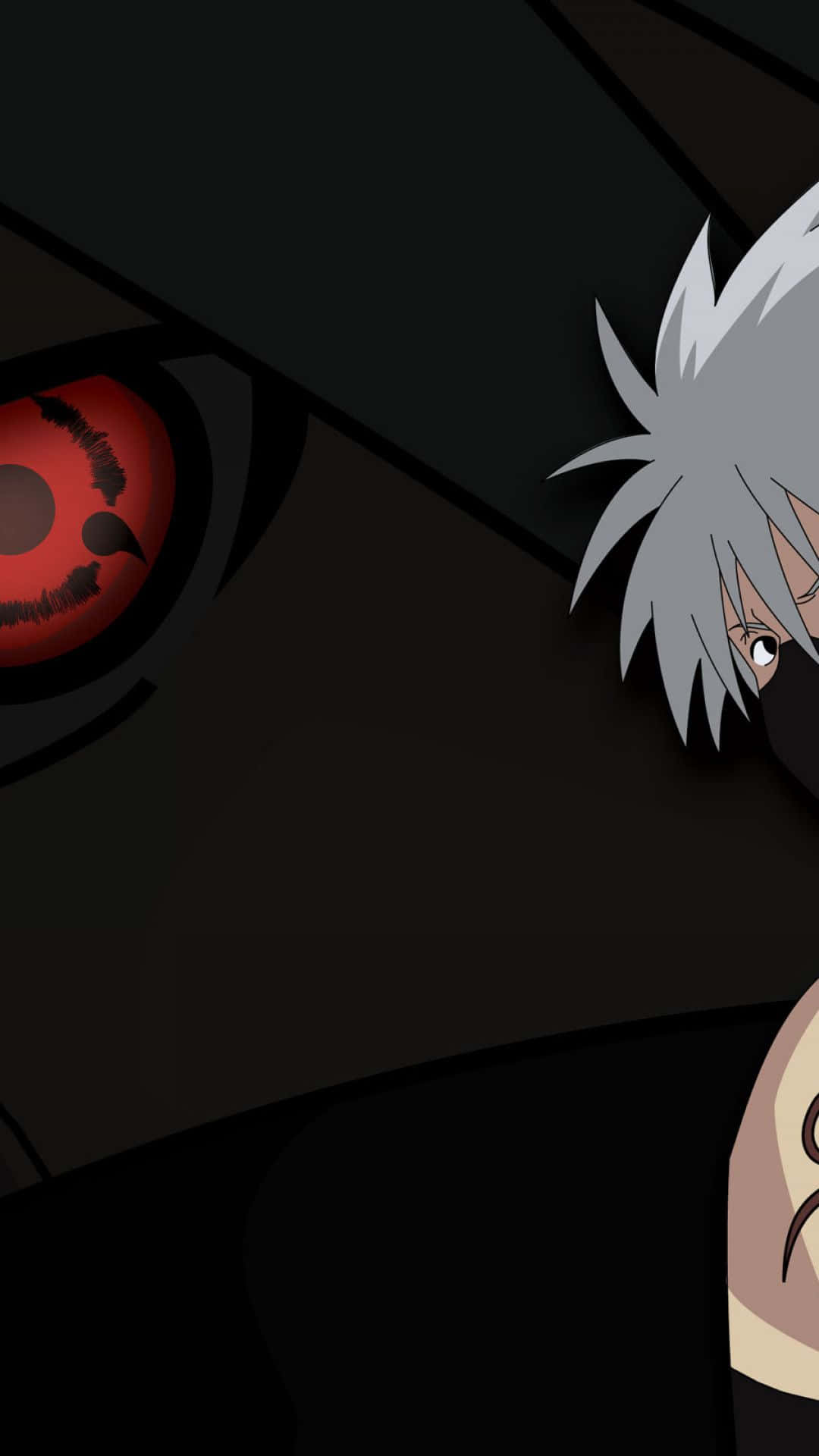 Kakashi, Tobi, spiky silver hair, Full HD Phone Wallpaper