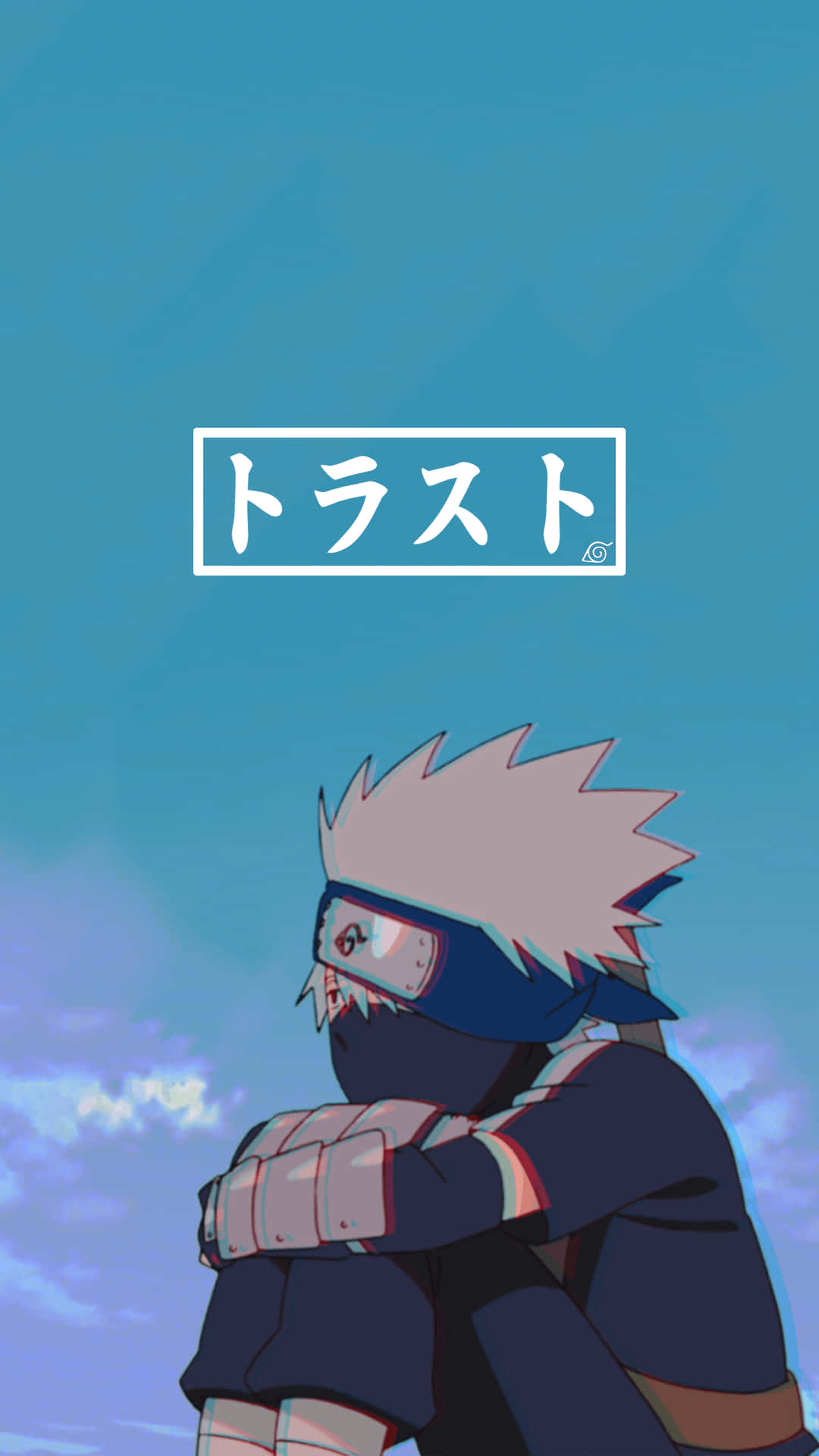 Kakashi Hatake, anime character, soft blue sky, Full HD Phone Wallpaper
