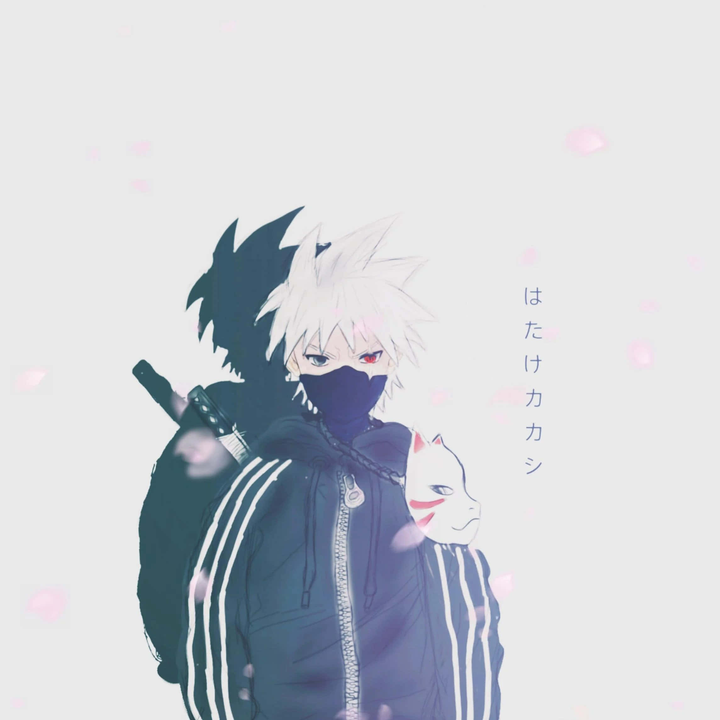 Kakashi Hatake, kid, white hair, Full HD Desktop Wallpaper