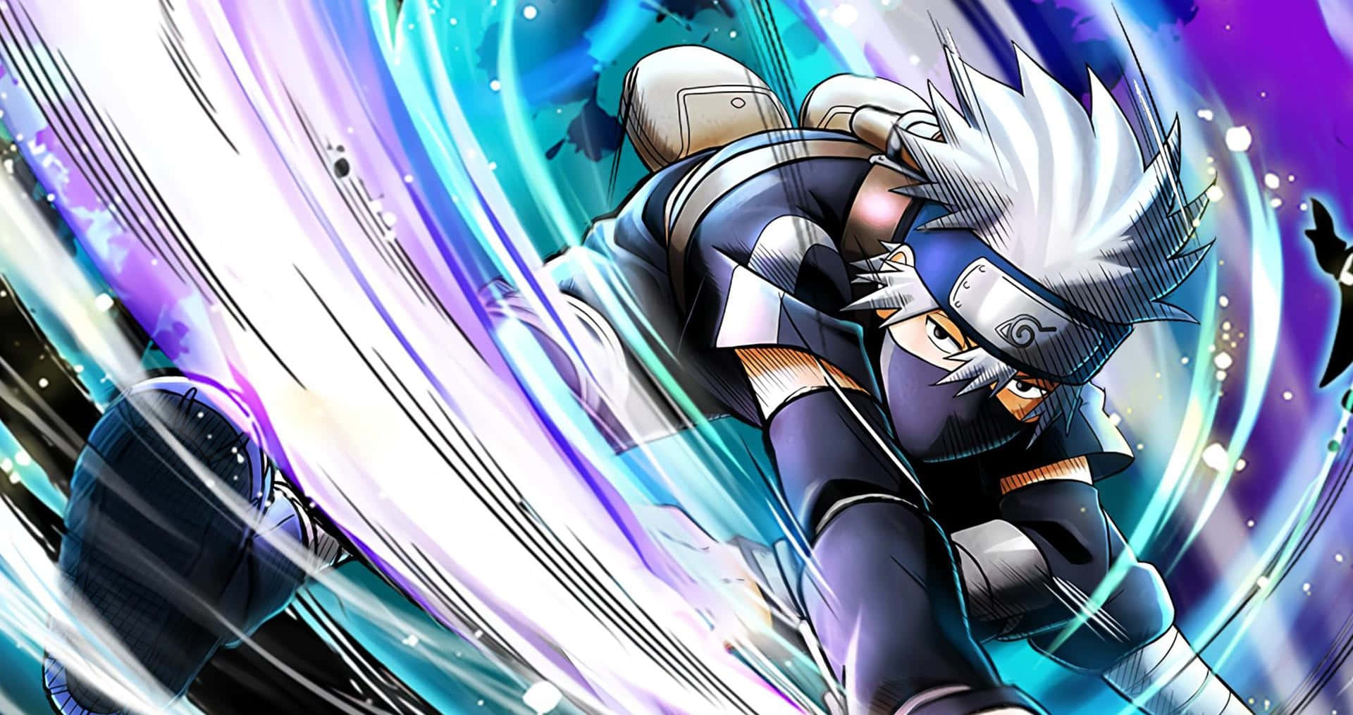 Kakashi Hatake, kid, white hair, Full HD Desktop Wallpaper