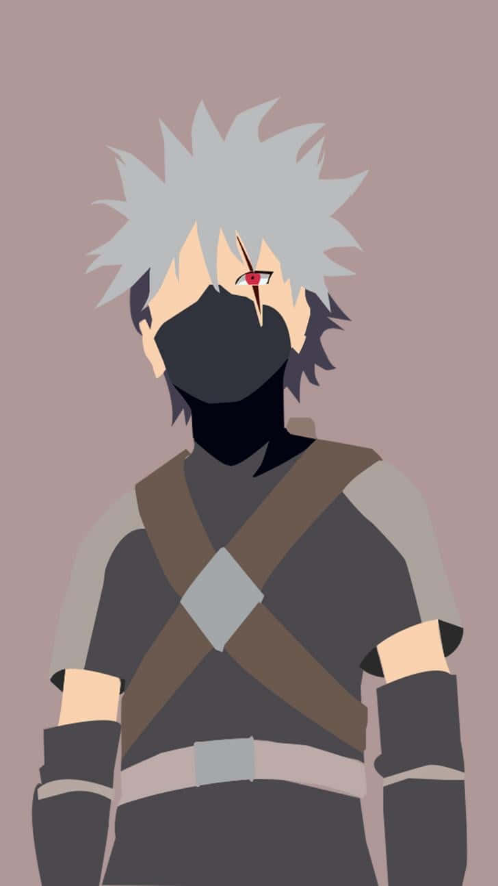 Kakashi Hatake Kid, spiky silver hair, black mask, HD Phone Wallpaper