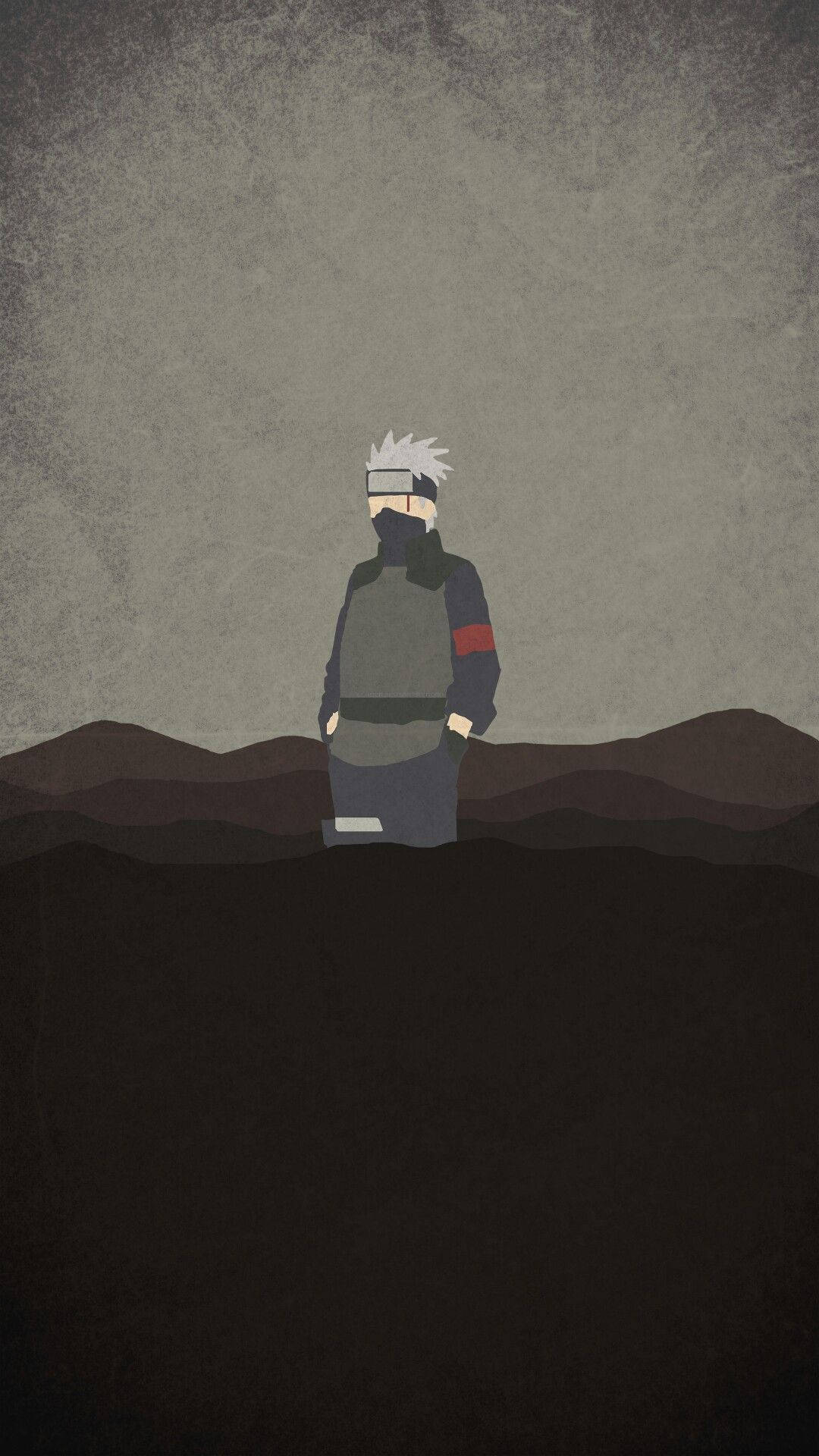 Kakashi Hatake, white hair, headband, Full HD Phone Wallpaper