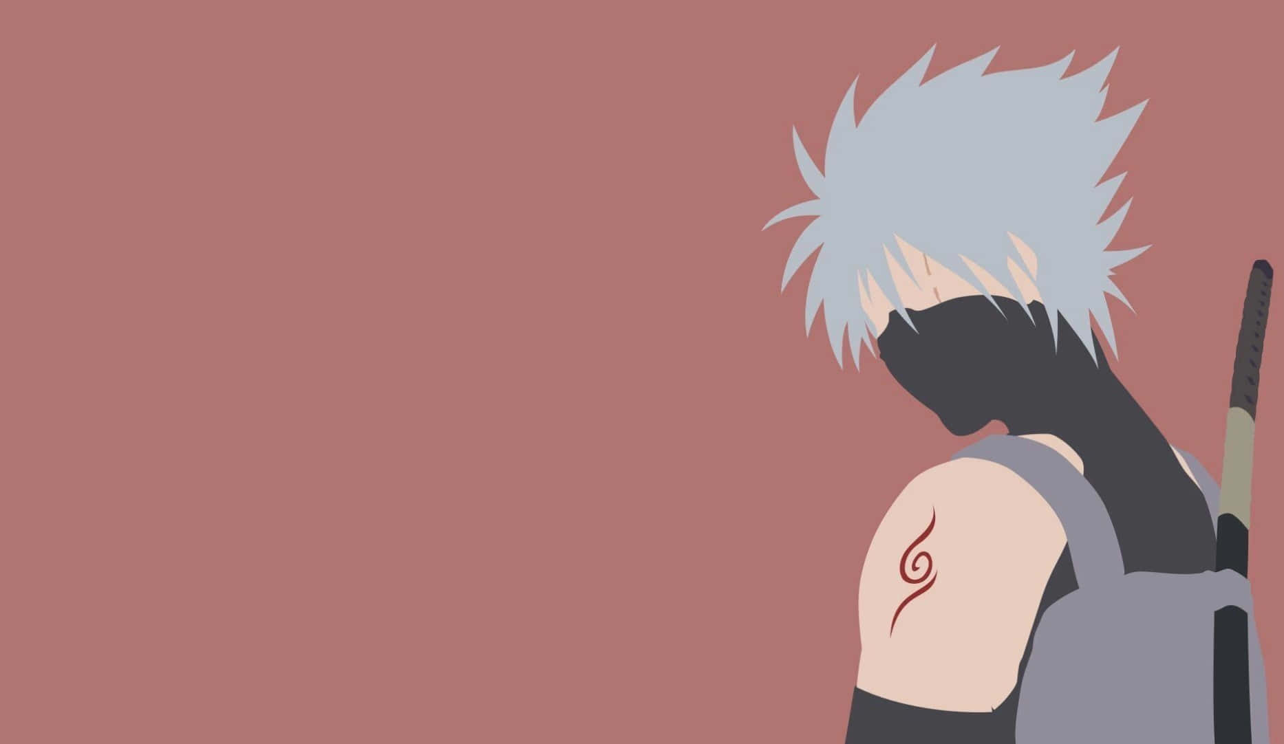 Hatake Kakashi, spiky silver hair, black mask, HD Desktop Wallpaper